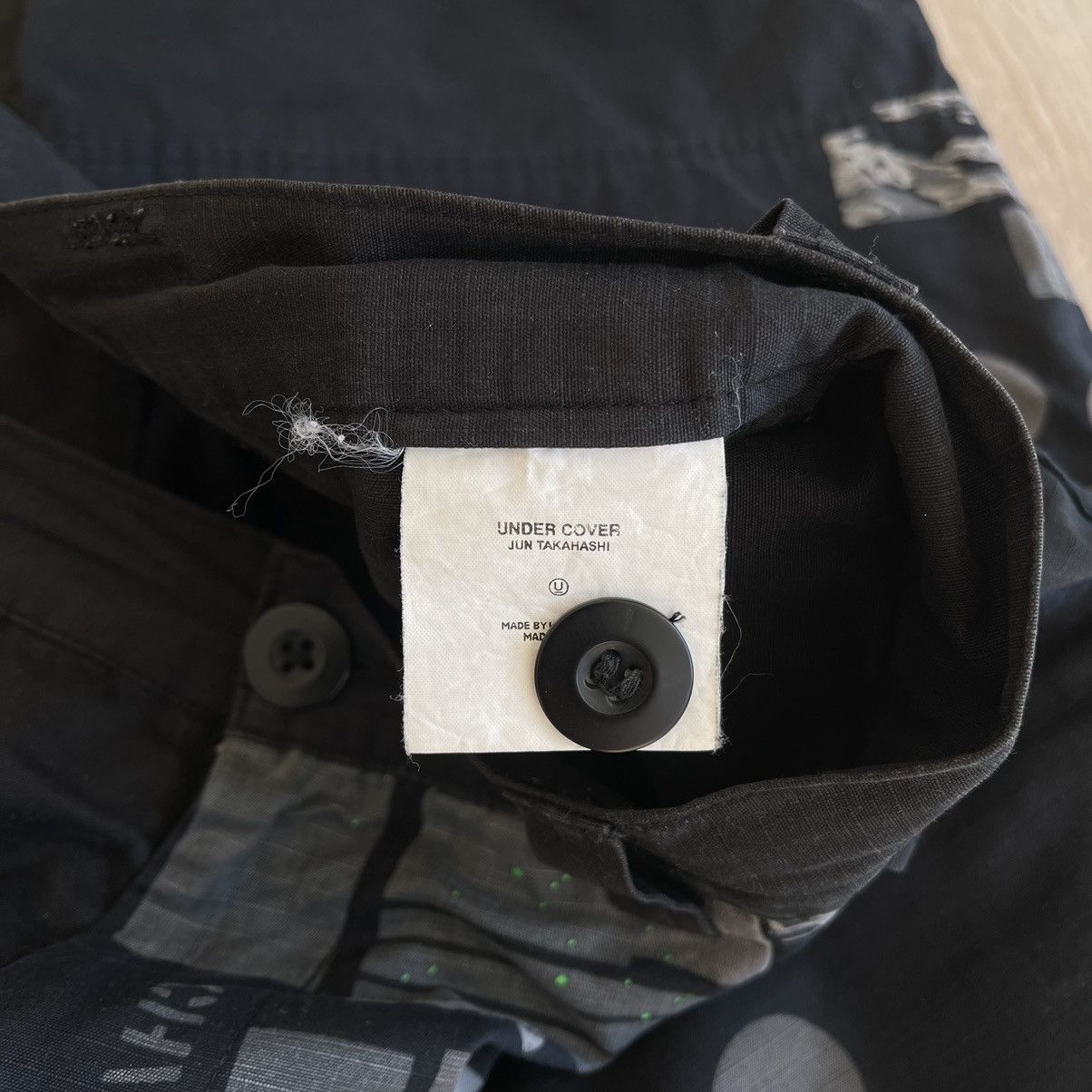 Undercover SS2001 Chaotic Discord Cargo Straight Pants Size US 33 - 11 Thumbnail