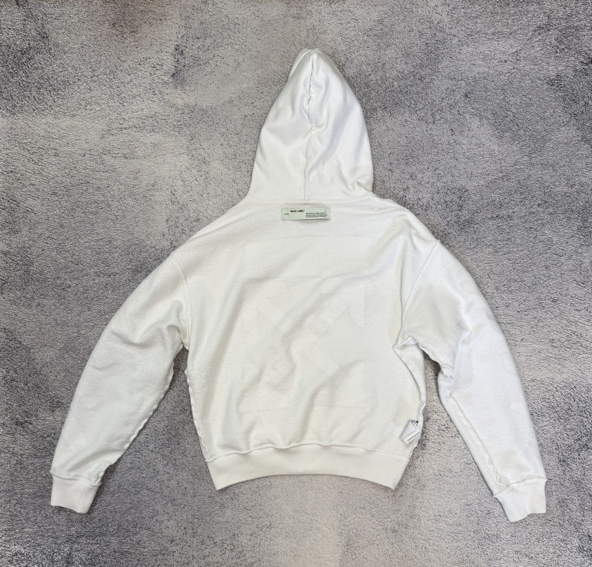 Off-White Off-White Tape Diag Arrows Hoodie White Beige Men S Portugal Size US S / EU 44-46 / 1 - 14 Thumbnail