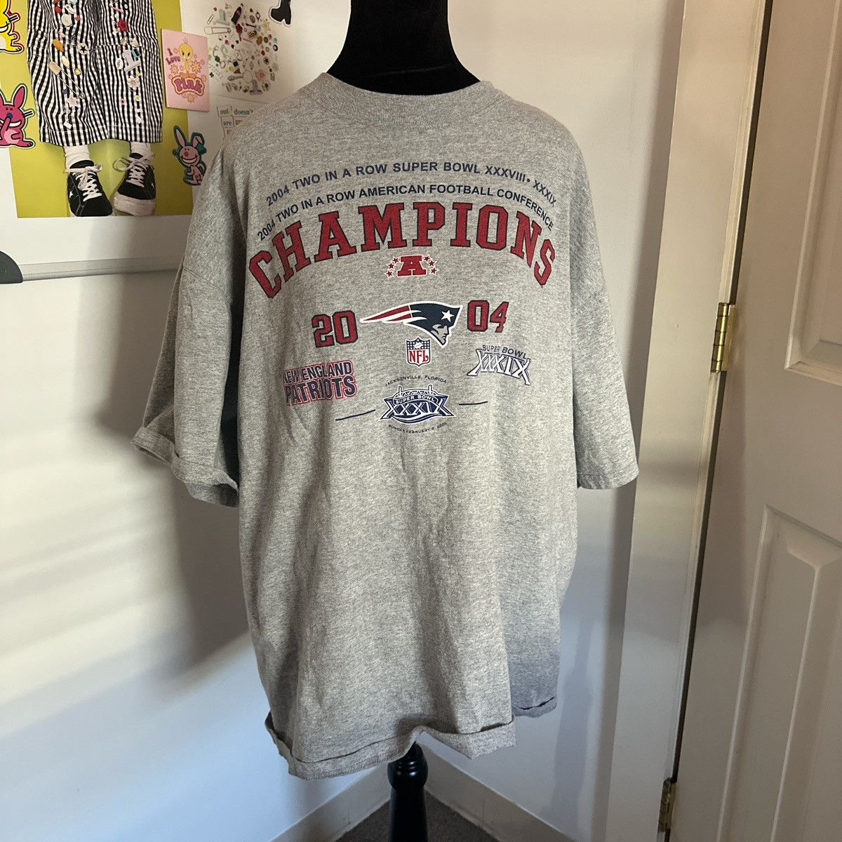 NFL vintage 2004 nfl patriots super bowl champs tee Size US L / EU 52-54 / 3 - 1 Thumbnail