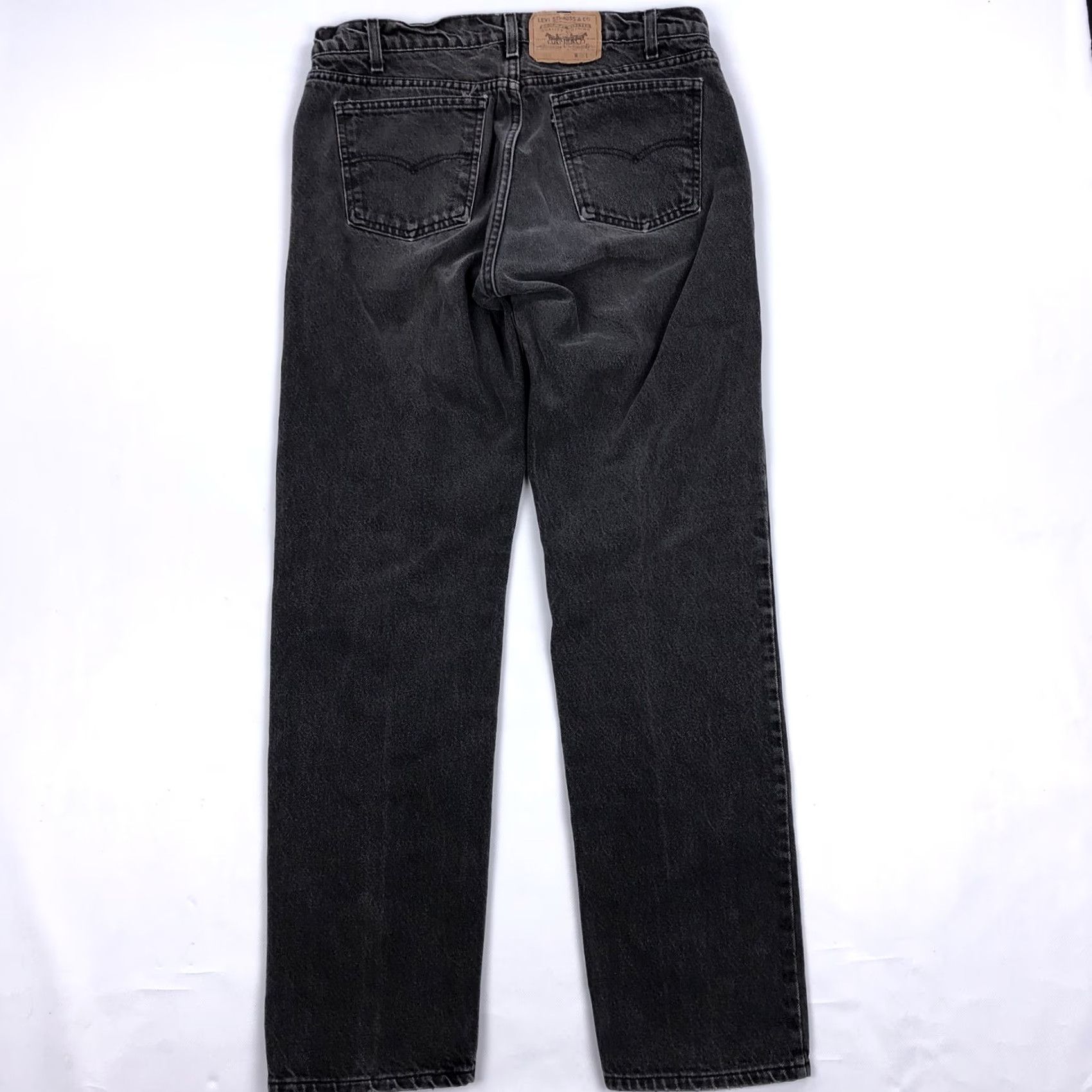 Levi's VINTAGE Levi's 505 Jeans Men 34x32 Black Denim 80s USA Made Regular Straight 5-Pocket Classic Retro Mens Size US 36 / EU 52 - 2 Thumbnail