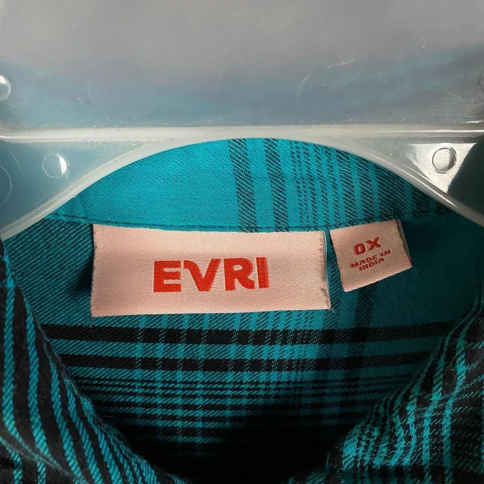 Other Evri Button Up Top Women's 0X Long Sleeve Cotton Blend Size L / US 10 / IT 46 - 4 Thumbnail