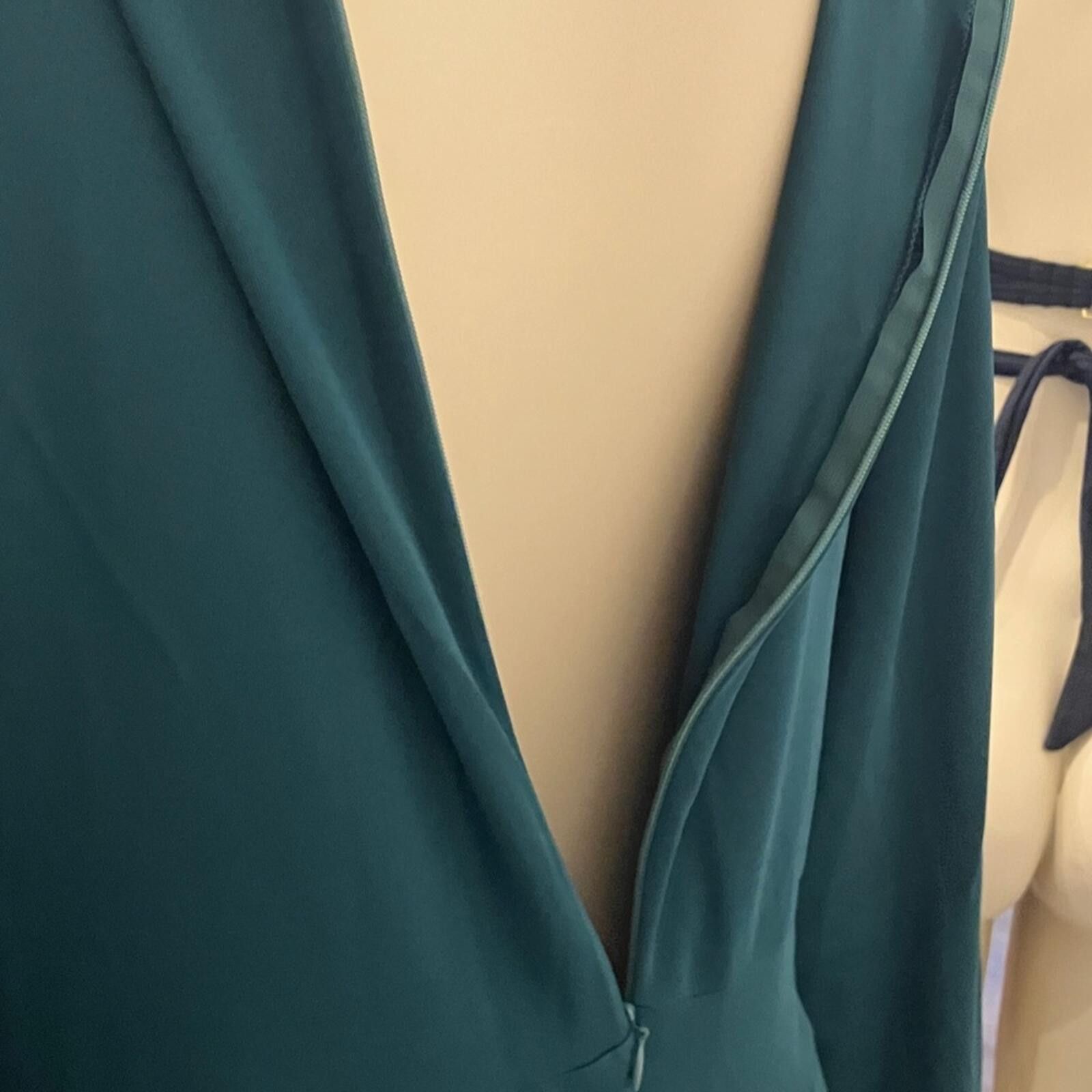 Other NIB Source Unknown Dark Green Long-Sleeve Jumpsuit Size 42" / US 20 - 3 Thumbnail