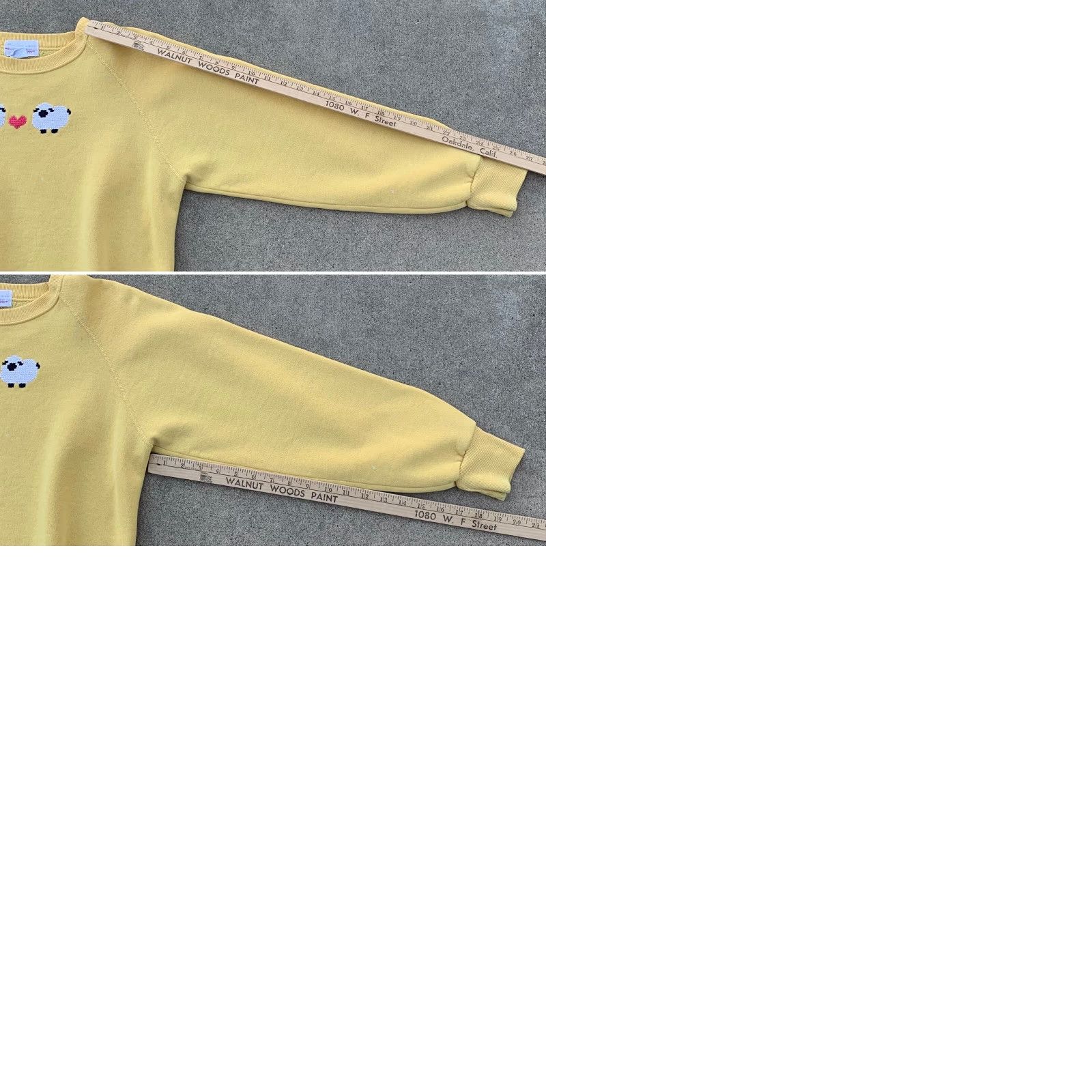 Vintage VINTAGE Cheetah Sweatshirt Raglan Crew Neck Long Sleeve Embroidered Sheep Heart 80s 90s Unisex Adults M Size M / US 6-8 / IT 42-44 - 9 Thumbnail