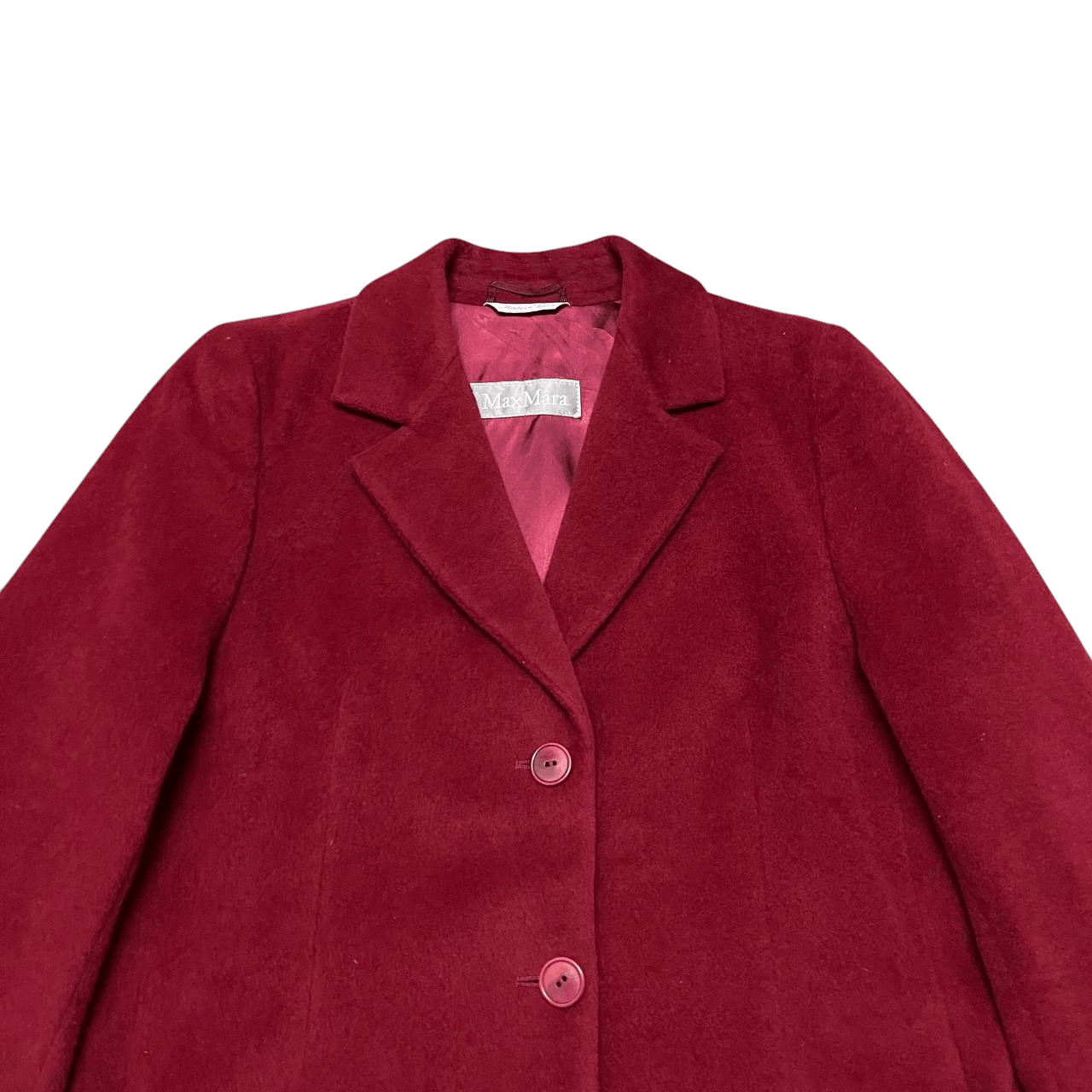 Max Mara Max Mara Virgin Wool and Angora Rabbit Long Coat Size M / US 6-8 / IT 42-44 - 2 Thumbnail