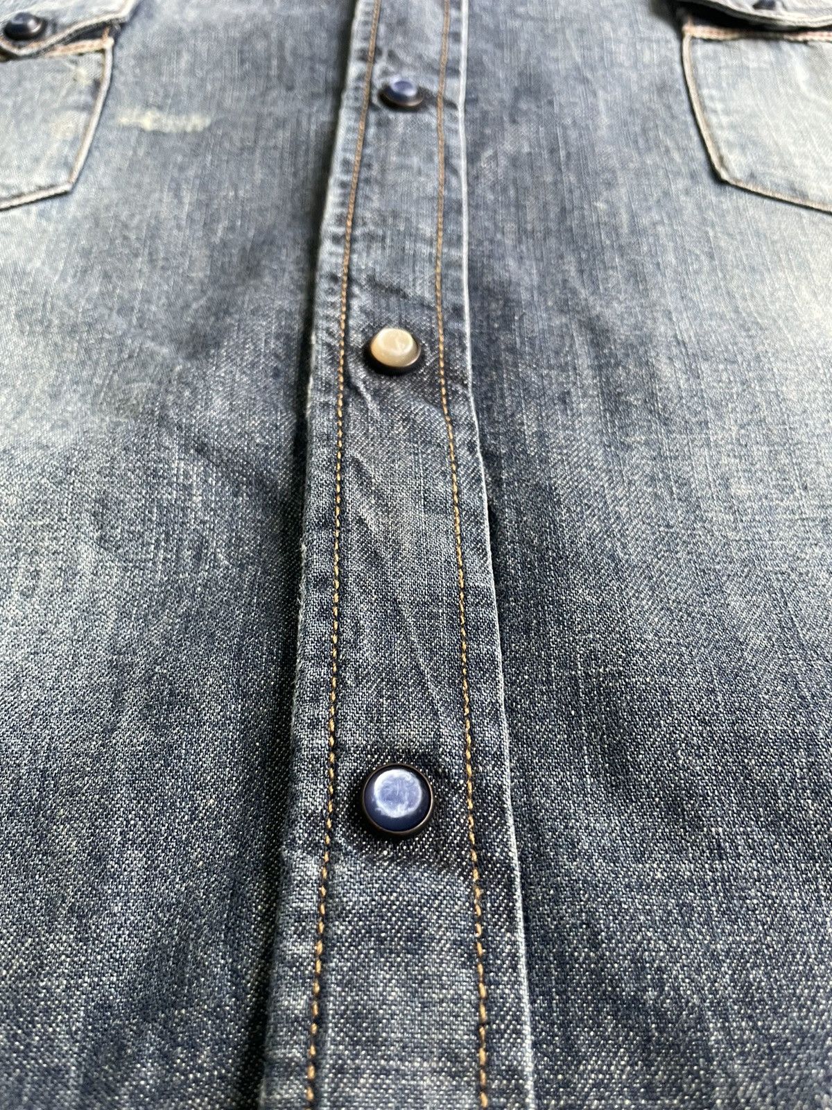 Japanese Brand Reign Italia Selvedge Western Shirt Size US L / EU 52-54 / 3 - 17 Thumbnail