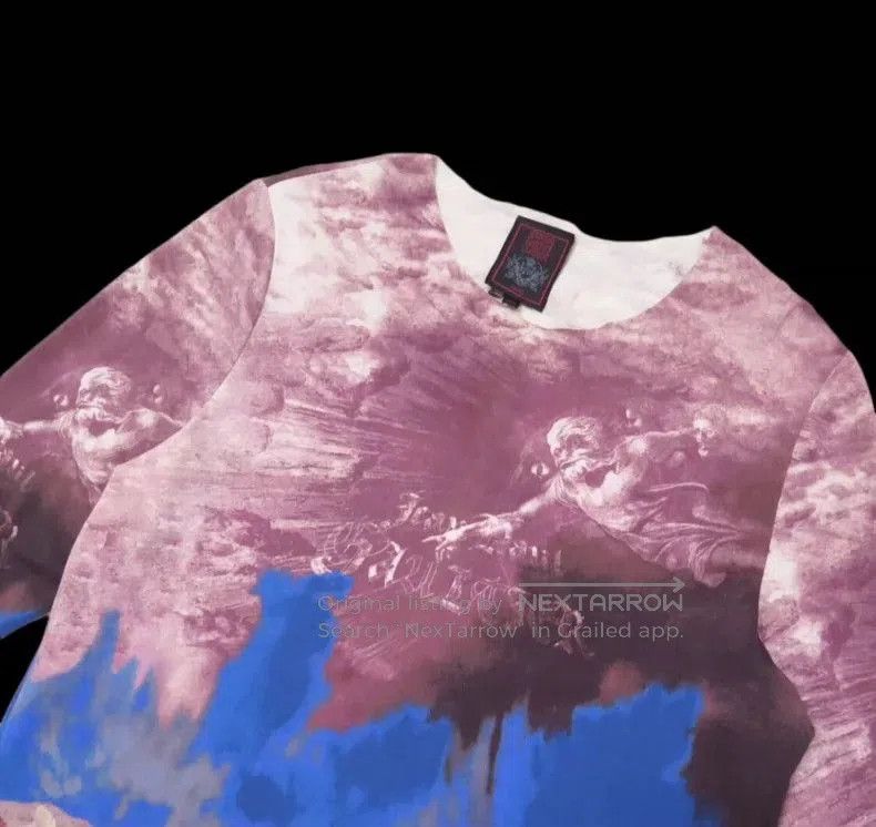 Junya Watanabe Jean Paul Gaultier 90s Portrait Sweater. Size US M / EU 48-50 / 2 - 3 Thumbnail