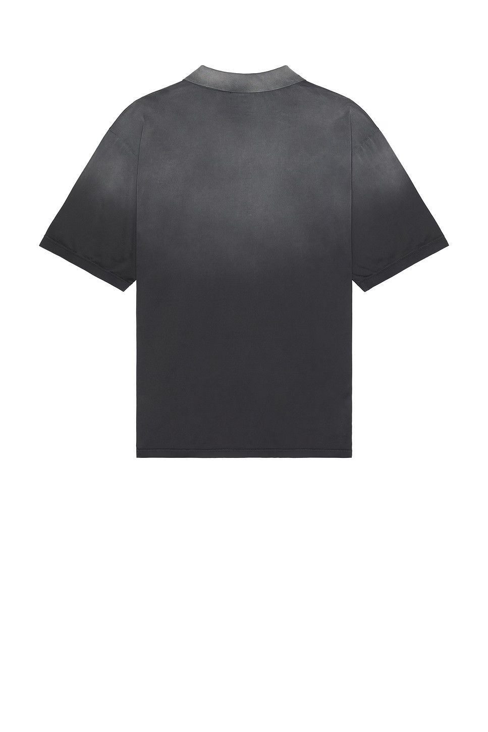 Alexander McQueen o1srvl11e0226 Oversized Polo Shirt In Black/Grey Size US M / EU 48-50 / 2 - 2 Thumbnail