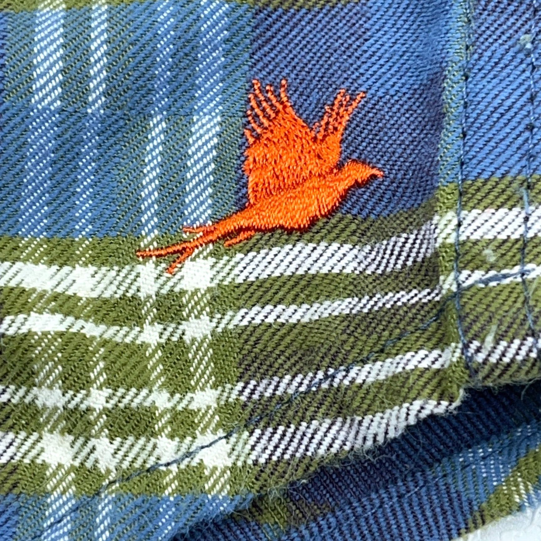 Orvis VINTAGE Orvis Flannel Shirt Men Large Blue Button Up Plaid Hiking Camp Outdoors Fishing Size US L / EU 52-54 / 3 - 3 Thumbnail