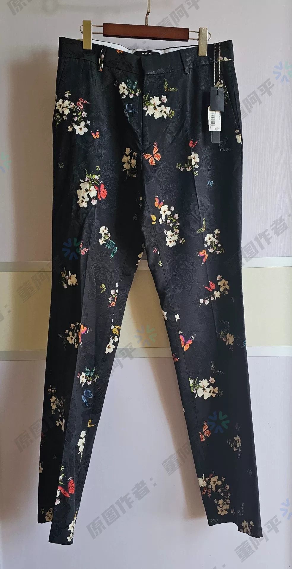 Amiri Men's Floral Wool Trousers