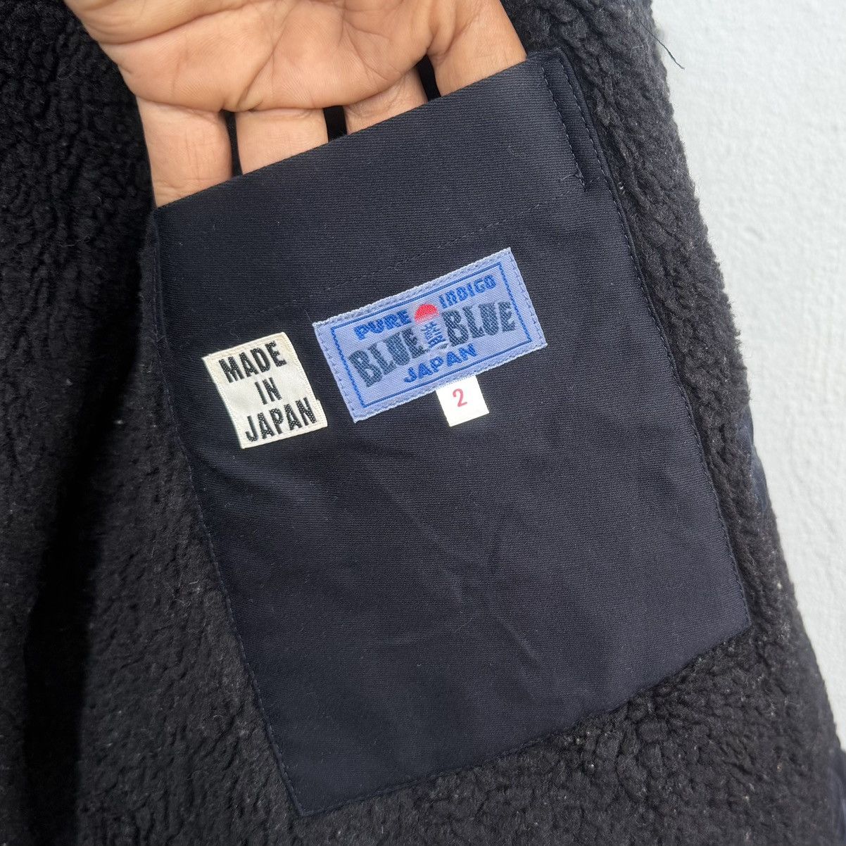Blue Blue Japan Vintage Blue Blue Japan Sherpa Lined Winter Work Jacket Size US M / EU 48-50 / 2 - 16 Thumbnail