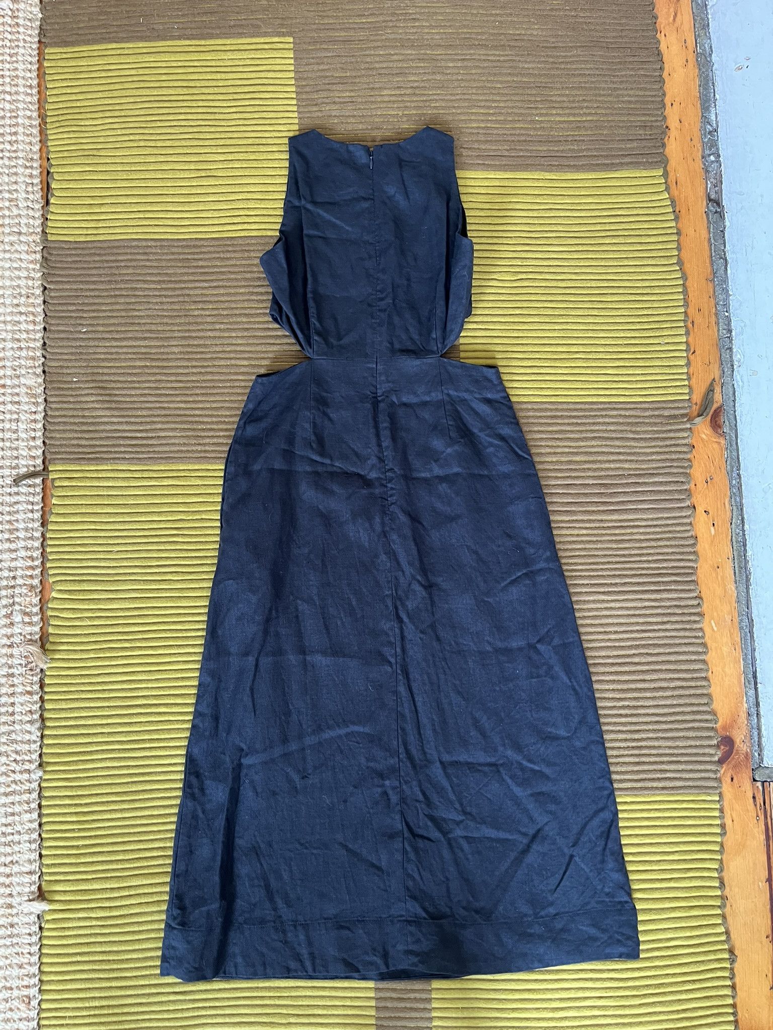 Boden Cut Out Linen Sleeveless Midi Dress Size S / US 4 / IT 40 - 6 Thumbnail