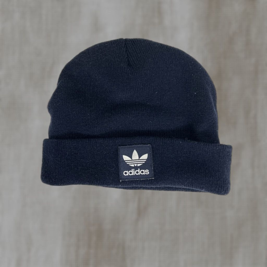 Adidas Adidas Beanie Black Tri Foil Patch Three Stripe One Size Fits All Beanie Men Black One Size Adidas Beanie Size ONE SIZE - 1 Thumbnail