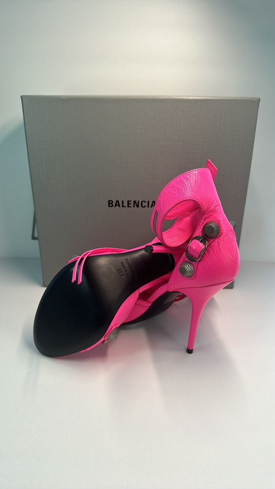 Balenciaga Balenciaga Cagole 110mm stiletto sandals Size US 9.5 / IT 39.5 - 11 Thumbnail