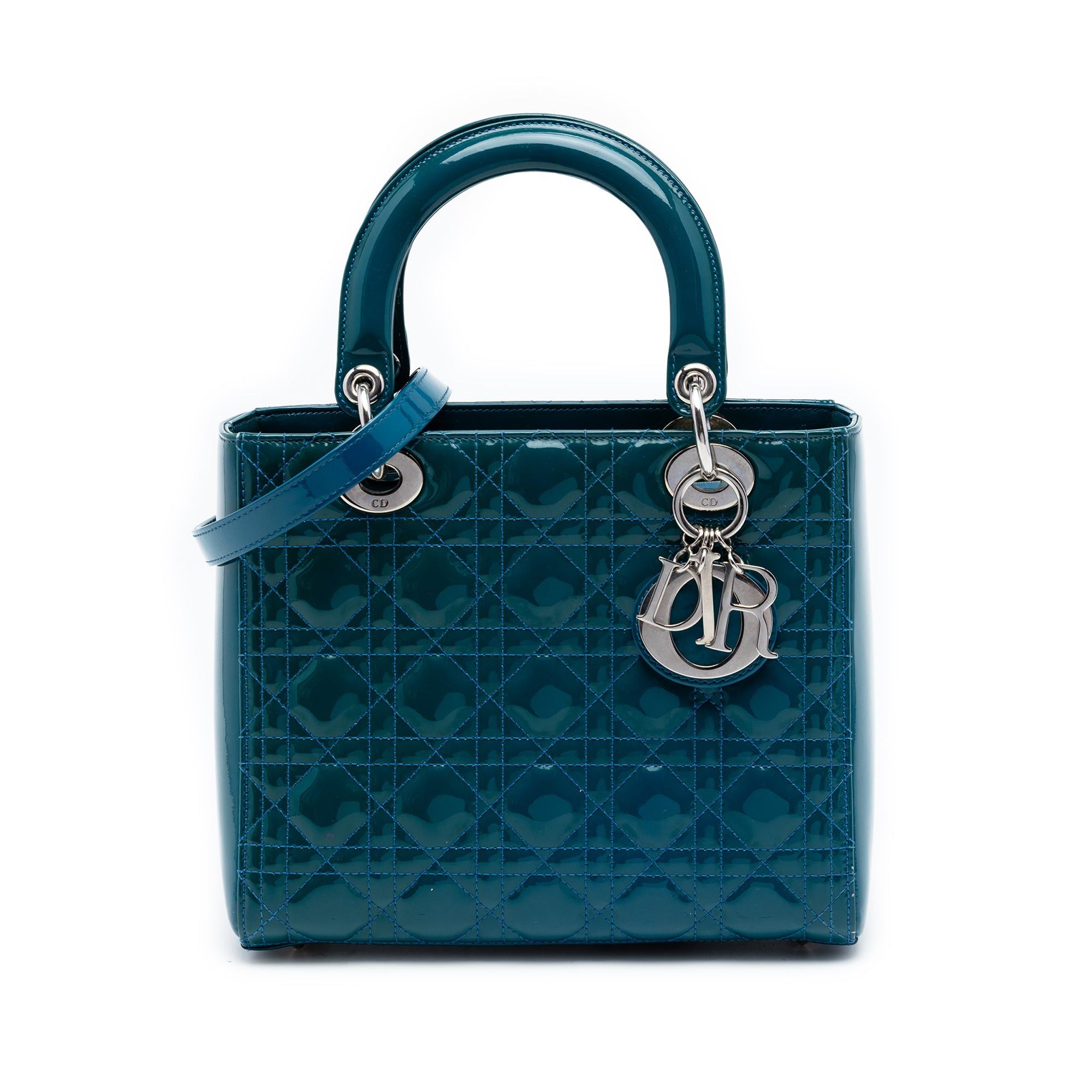 Dior Medium Patent Cannage Lady Dior Size ONE SIZE - 1 Thumbnail
