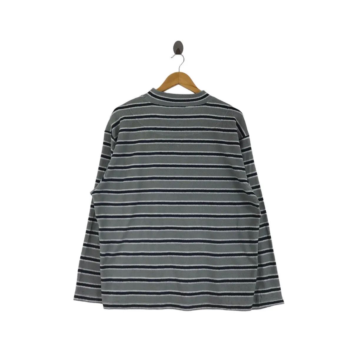 Hang Ten Vtg HANG TEN HAWAII Surfing Striped Henley Sweatshirt Size US L / EU 52-54 / 3 - 4 Thumbnail