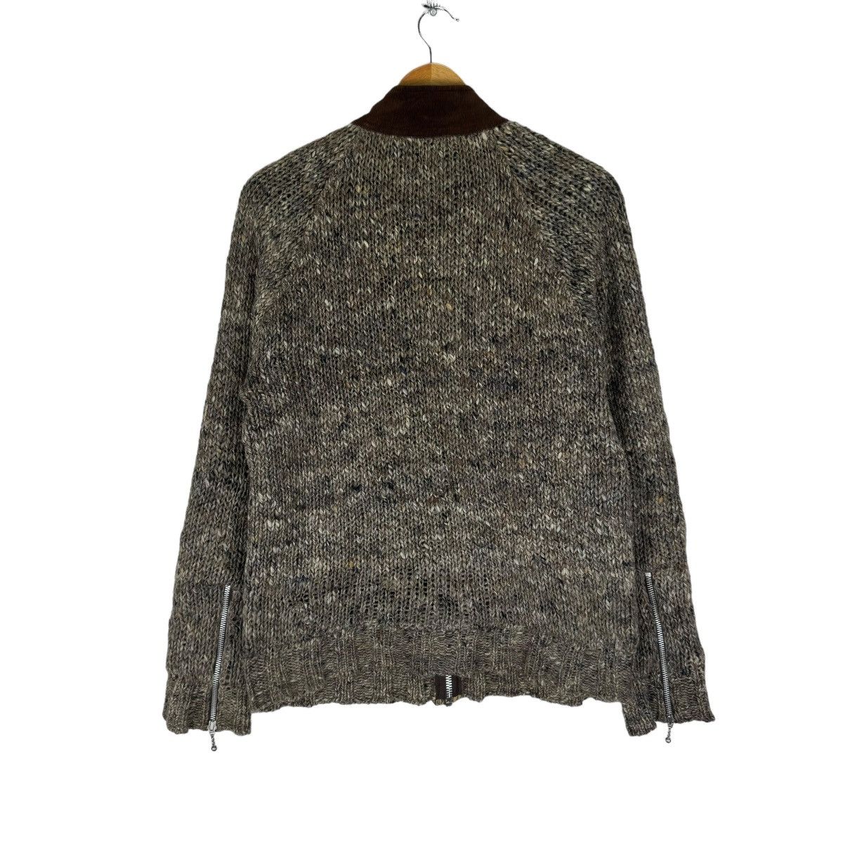 Japanese Brand 🌟BALANCE WEAR DESIGN KNITWEAR BIKERS JACKET Size US L / EU 52-54 / 3 - 12 Thumbnail