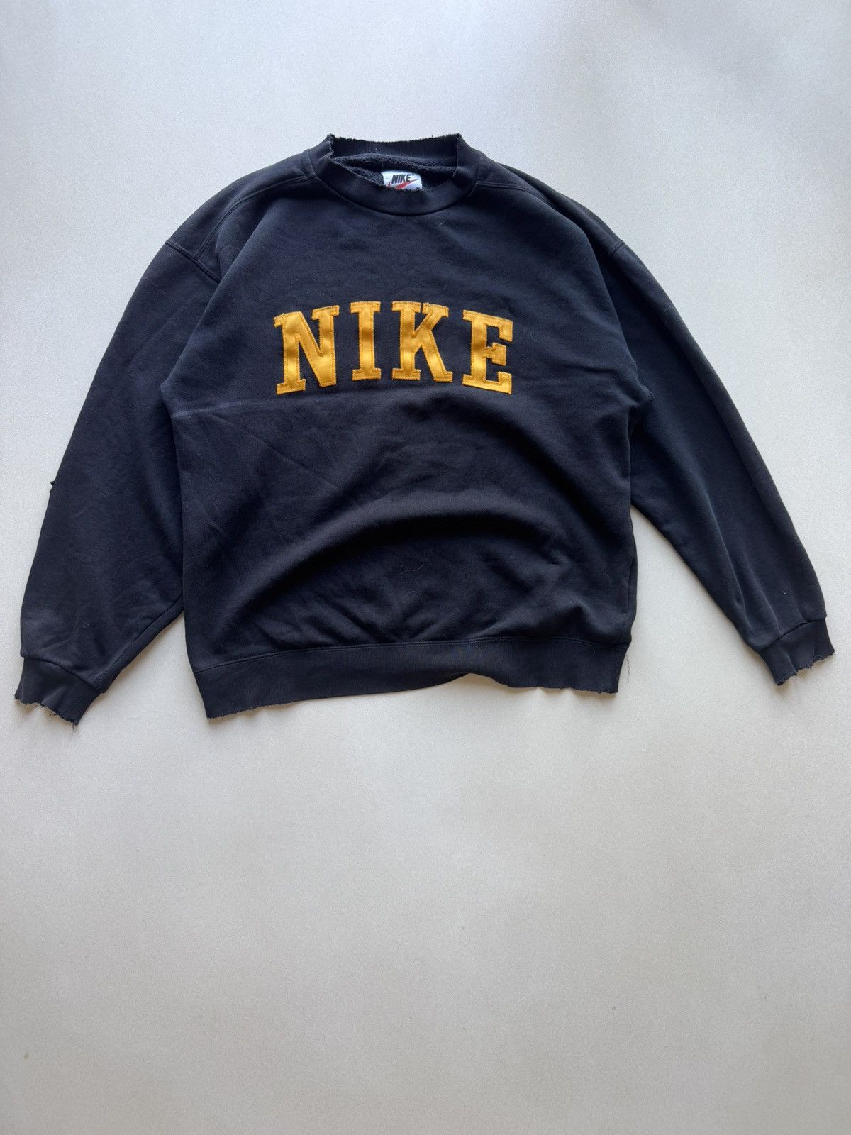 Nike × Vintage 90s Nike Swoosh Black Travis Scott Hoodie