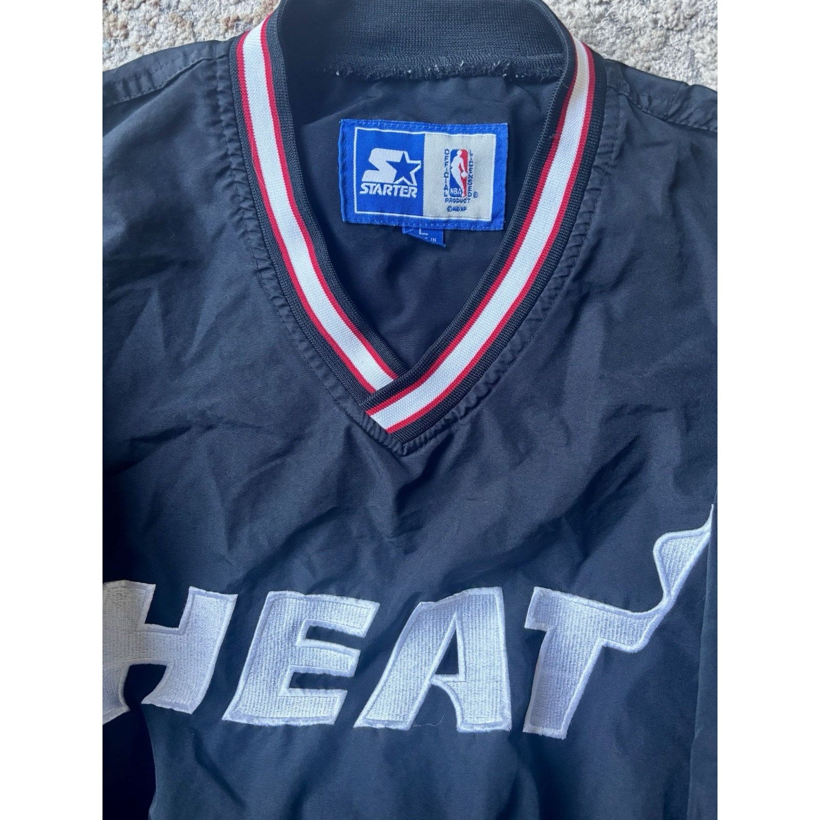 Starter Miami Heat Starter Windbreaker Pull Over Large 90’s Vintage Size US L / EU 52-54 / 3 - 10 Thumbnail