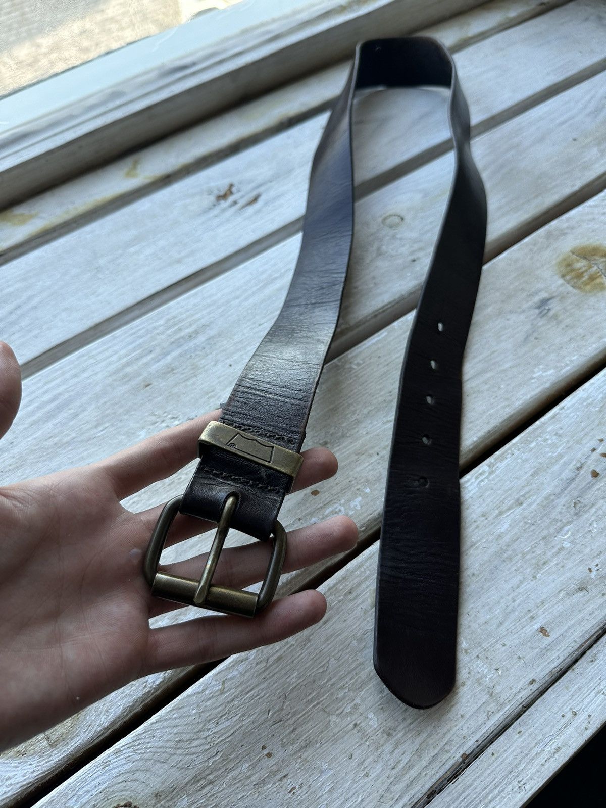 Levi's 🚨 90s Levis RED TAB 100% leather belt made in italy VNTG Size ONE SIZE - 1 Thumbnail