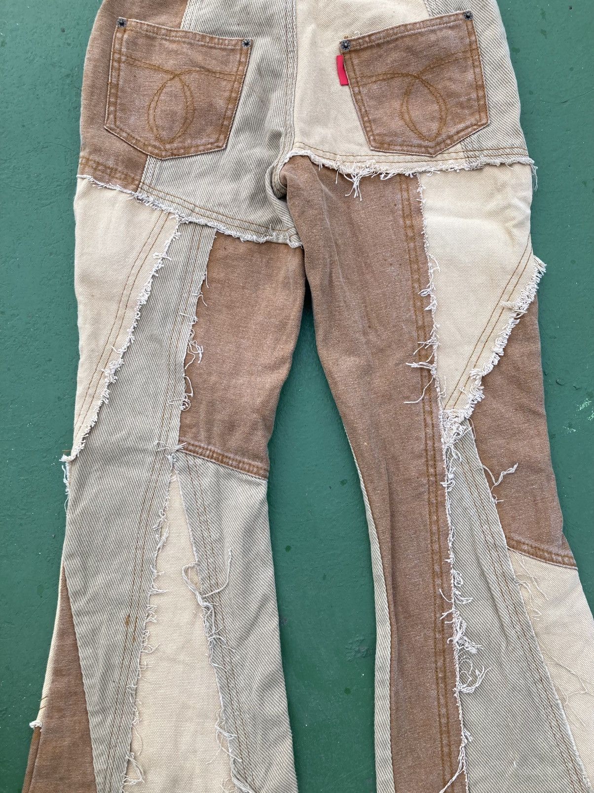 Japanese Brand Y2K Flower Cricle Japan Crazy Patchwork Flare western Size 30" / US 8 / IT 44 - 8 Thumbnail