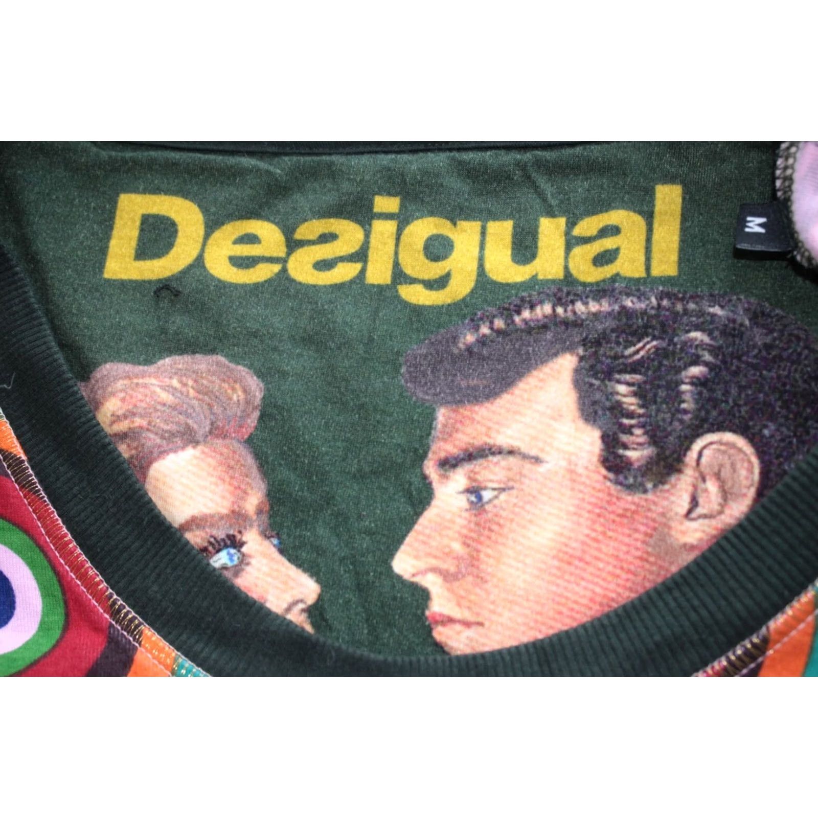Desigual Desigual Womens Shirt Jumper M Multicoloured Crew Neck Pullover Size M / US 6-8 / IT 42-44 - 5 Thumbnail