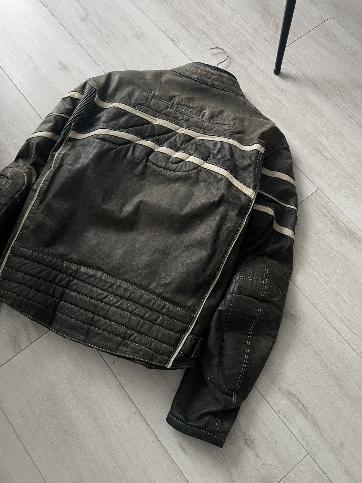 Vintage Vintage Held 77 Motor Biker 90’s Leather Brown Jacket RARE Size US M / EU 48-50 / 2 - 4 Thumbnail