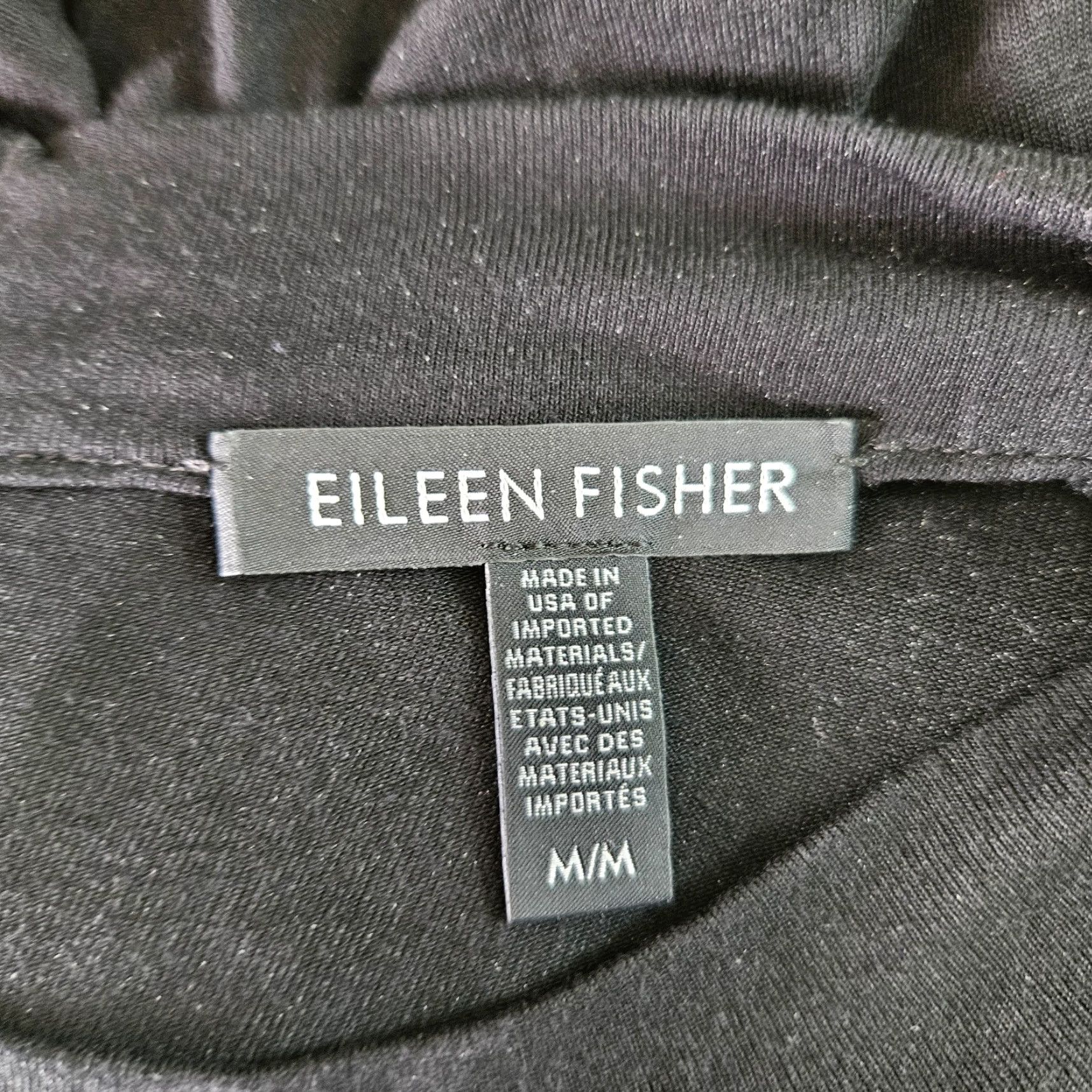 Eileen Fisher Eileen Fisher Jumpsuit Womens Solid Black Sleeveless Pockets Sz M Medium Warm-Weather Wide-Leg Adult Womens Size 32" / US 10 / IT 46 - 5 Thumbnail
