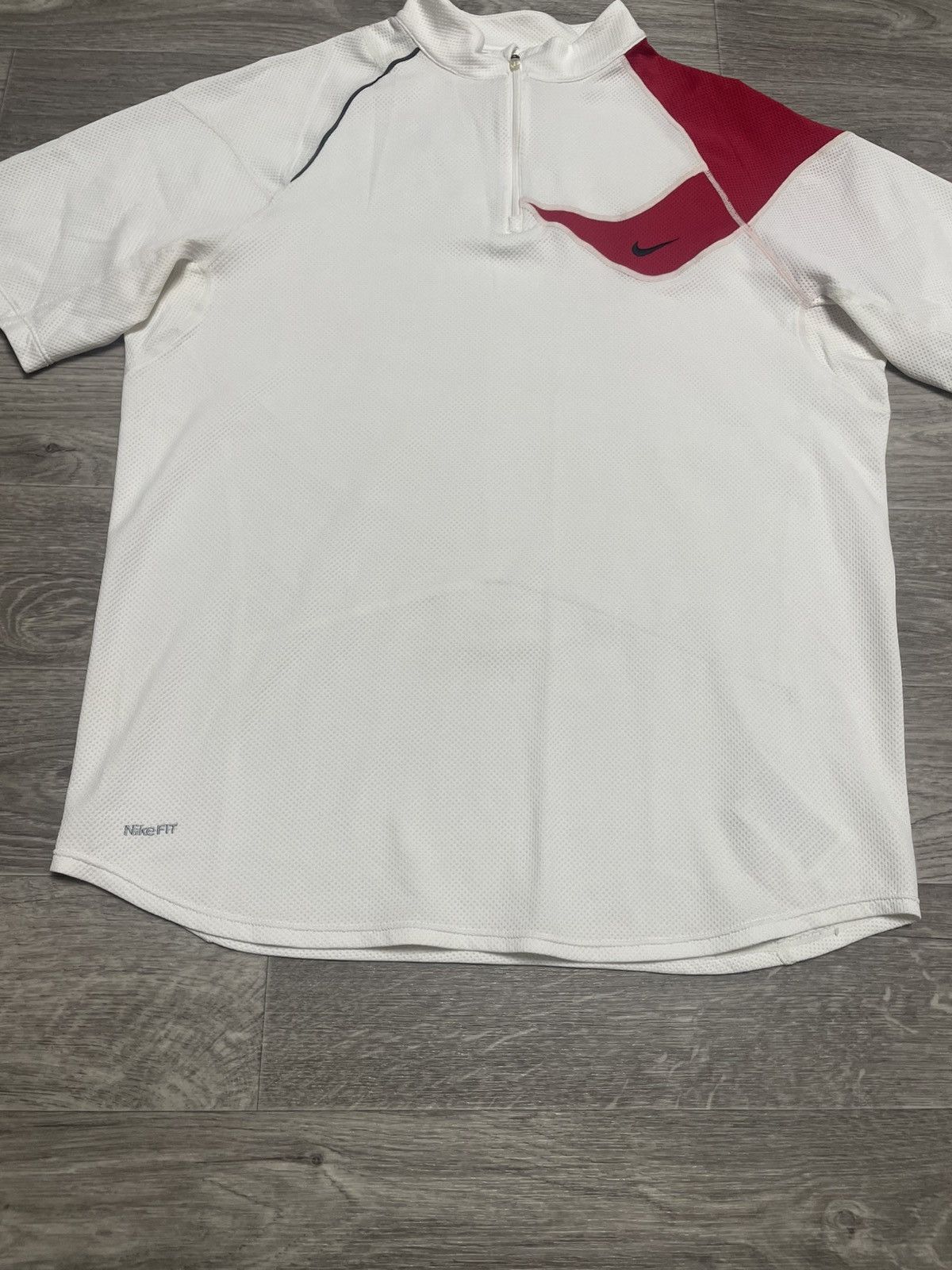 Nike Vintage Nike Fit Sportswear Half Zip-Up T-Shirt Size US L / EU 52-54 / 3 - 3 Thumbnail