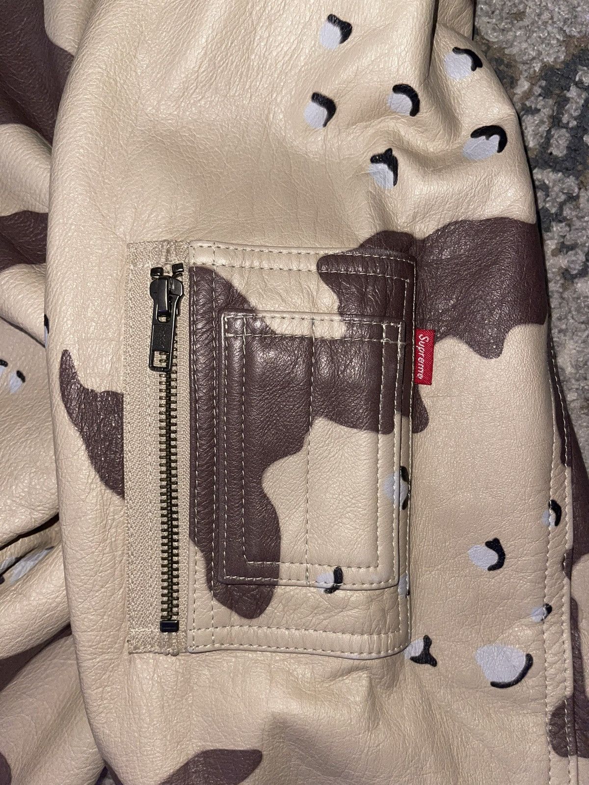 Supreme Supreme Desert Camo Leather Jacket Size US M / EU 48-50 / 2 - 4 Thumbnail
