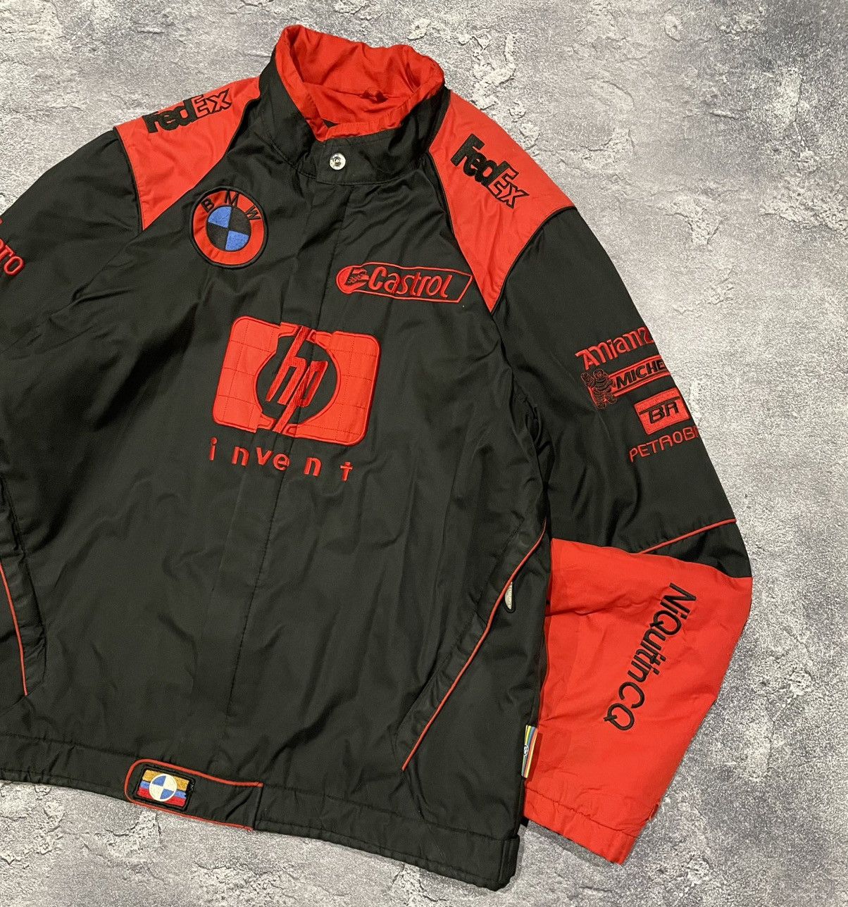 BMW × Vintage Vintage 90s BMW F1 Michelin Logo Racing Jacket Y2K Rare Size US L / EU 52-54 / 3 - 3 Thumbnail