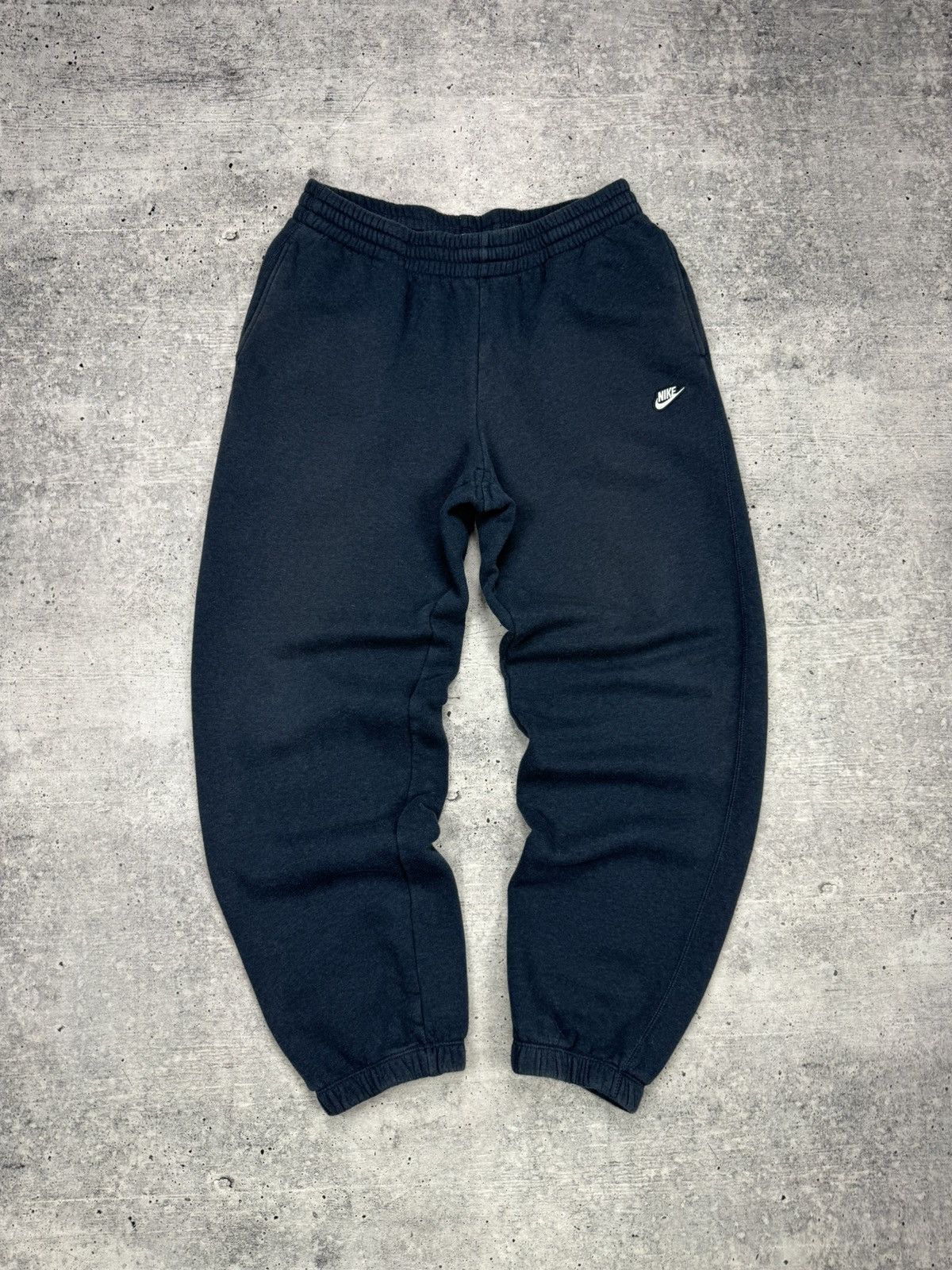 Vintage Nike Y2K Style Blue Swoosh Logo Sweatpants Pants