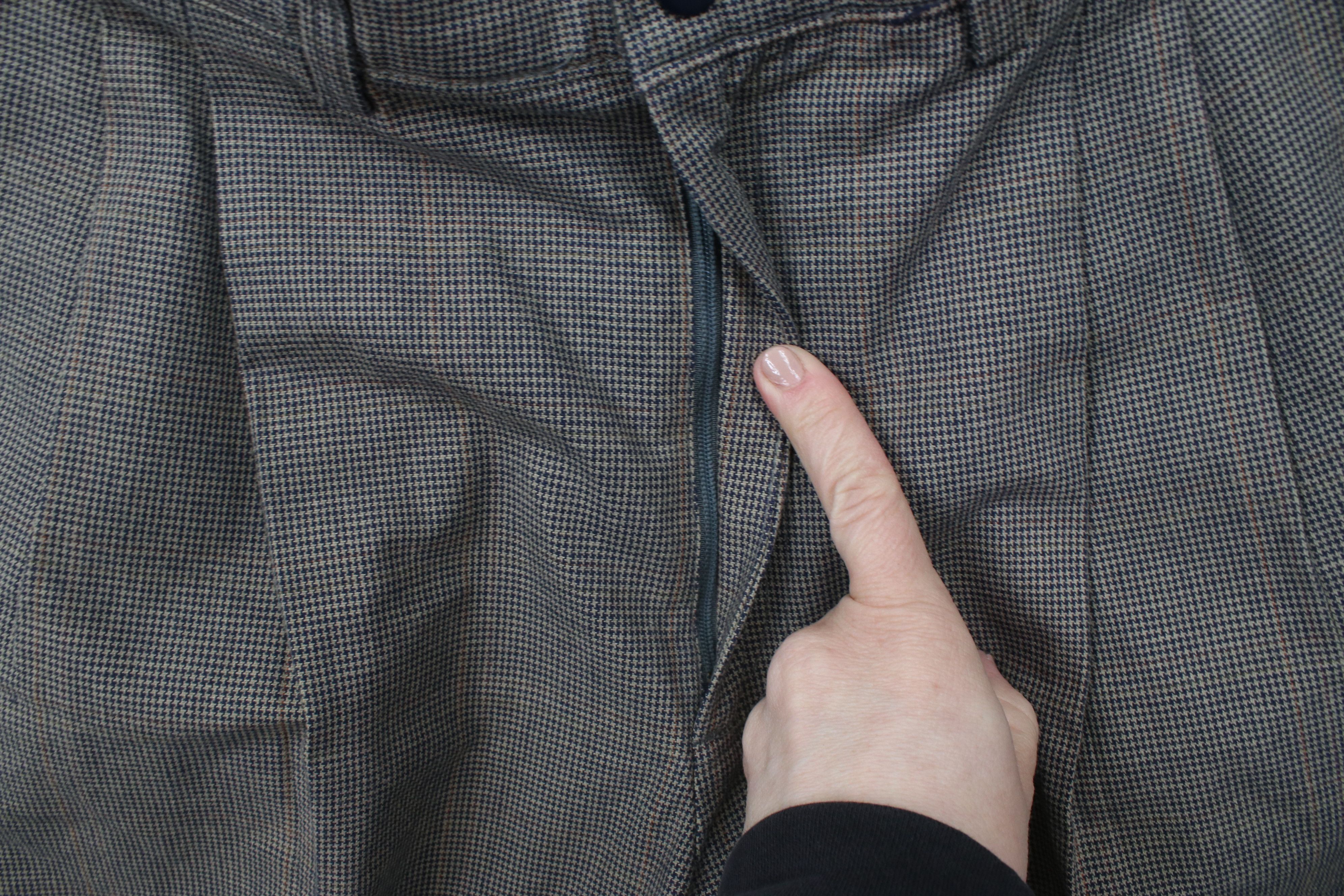 Vintage Vintage 90s Streetwear Cuffed Chino Pants Houndstooth Size US 32 / EU 48 - 5 Thumbnail