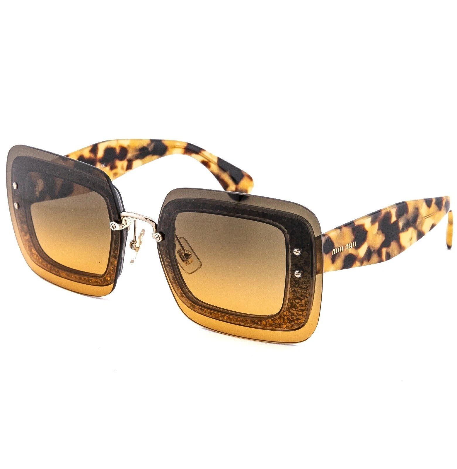 Miu Miu MIU MIU REVEAL 01RS MU01RS Orange Fashion Sunglasses 01R Size ONE SIZE - 5 Thumbnail