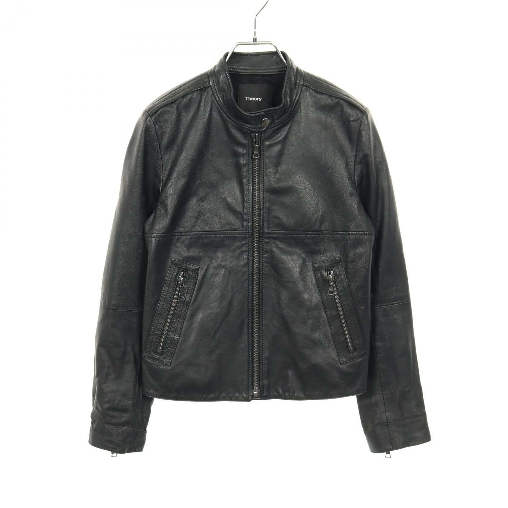 Theory Theory theory Leather Jacket Leather Outerwear 7160823 DUTY FREE for USA Size ONE SIZE - 1 Thumbnail