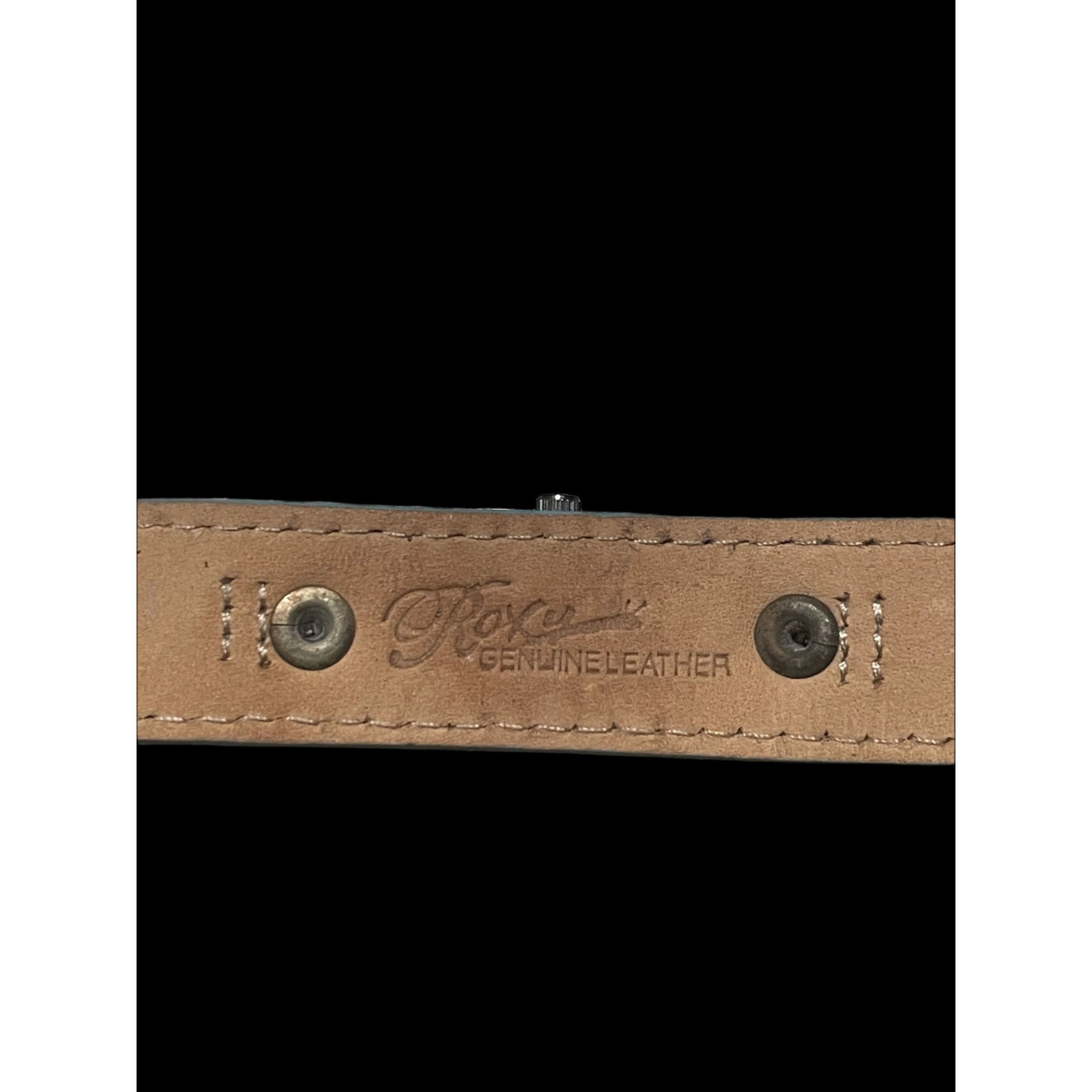 Vintage Vintage Roxy Blue Genuine Leather Band Chic Ladies Watch Size ONE SIZE - 5 Thumbnail