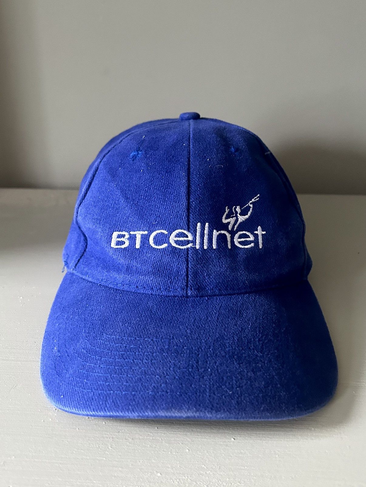 Vintage 1990s 2000s VINTAGE BLUE COTTON BT CELLNET BASEBALL CAP Size ONE SIZE - 2 Thumbnail