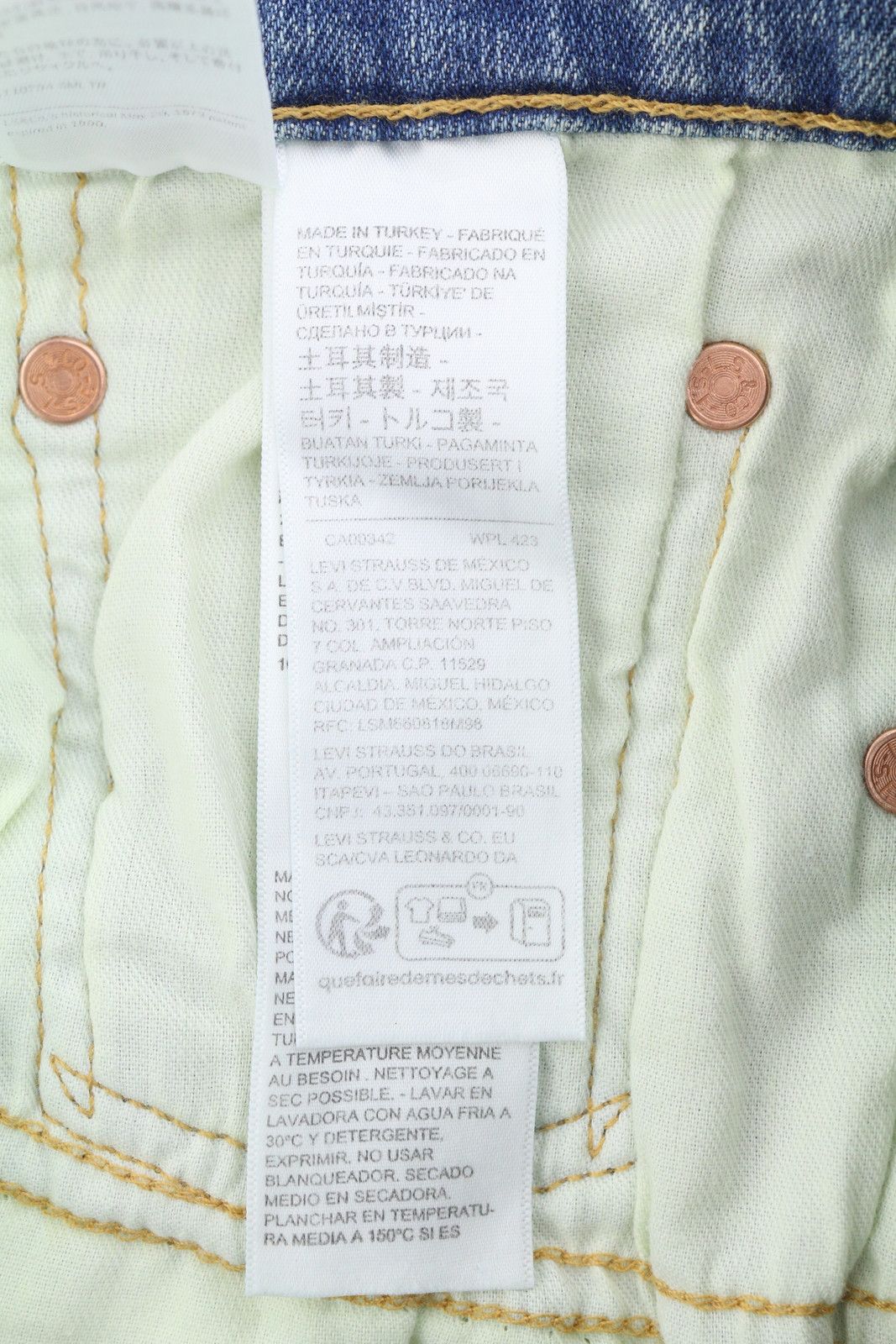 Levi's 512 W31/L34 Slim Taper Zip Faded Blue Jeans 87087 Size US 31 - 8 Thumbnail