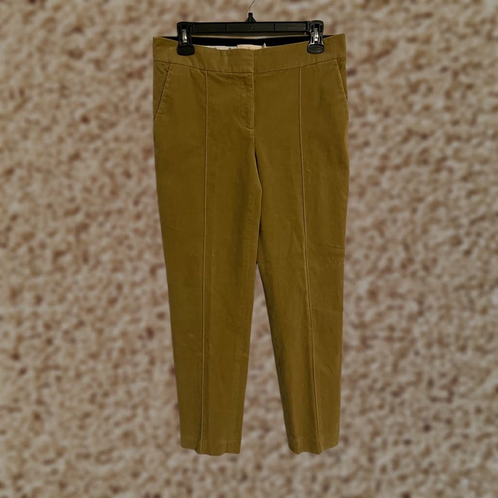 Tory Burch Tory Burch Devi Corduroy Pants Straight Leg Chinos Golden Brown Women's 28 Size 28" / US 6 / IT 42 - 1 Thumbnail