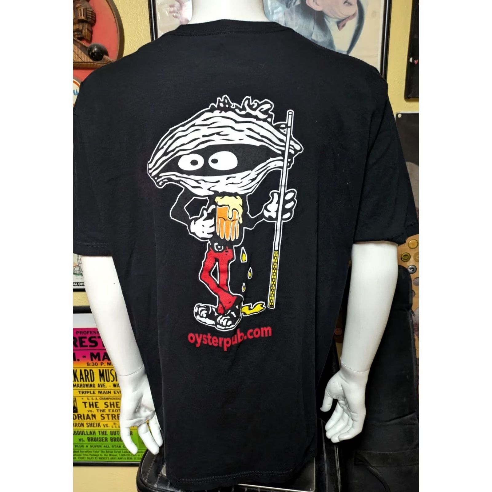 Next Level Oyster Pub Bar Grill Daytona Beach FL T Shirt 2XL XXL Black Mens Next Level Size US XXL / EU 58 / 5 - 3 Thumbnail