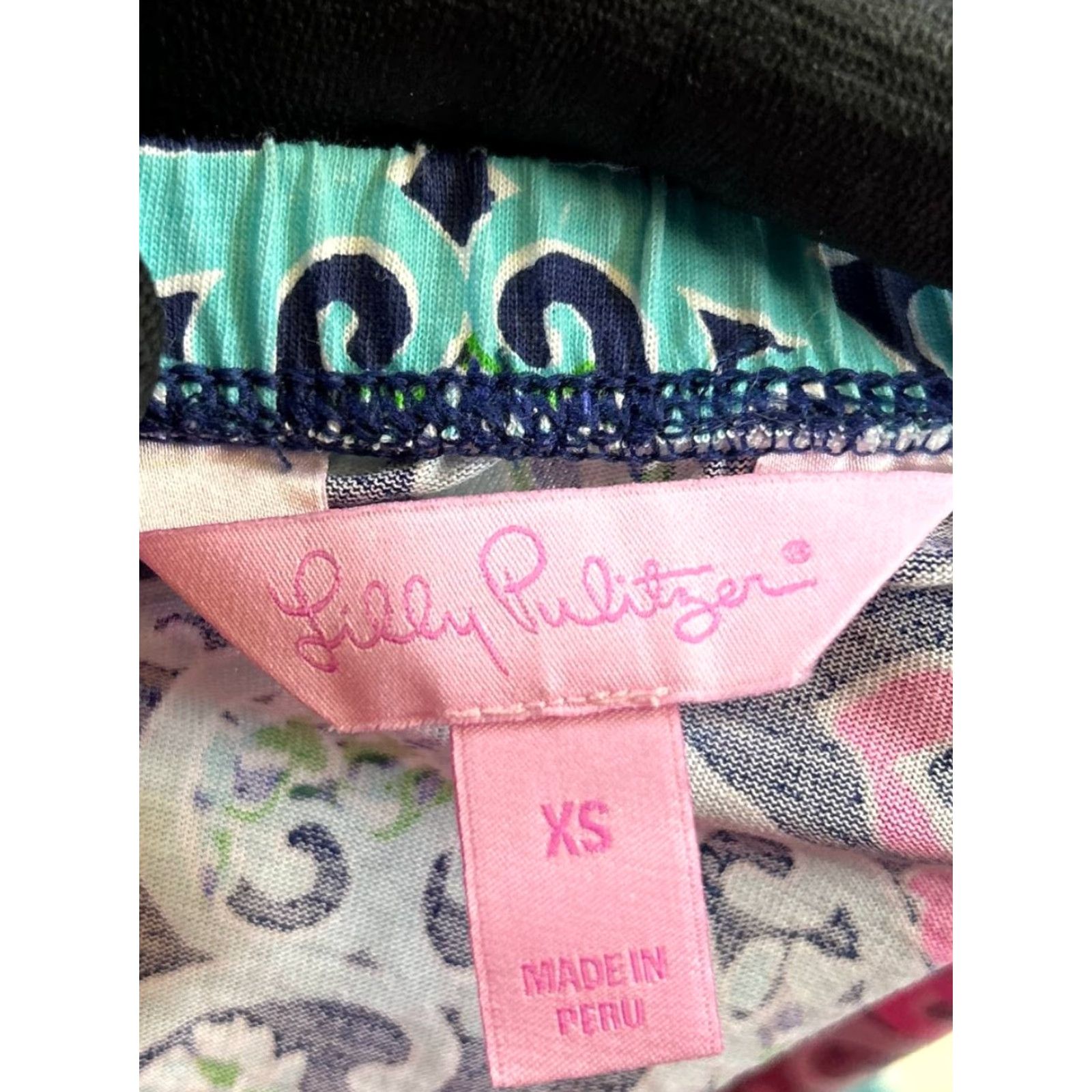 Lilly Pulitzer VINTAGE Lilly Pulitzer Dress Womens XS Pink Blue Cotton Midi Size XS / US 0-2 / IT 36-38 - 3 Thumbnail