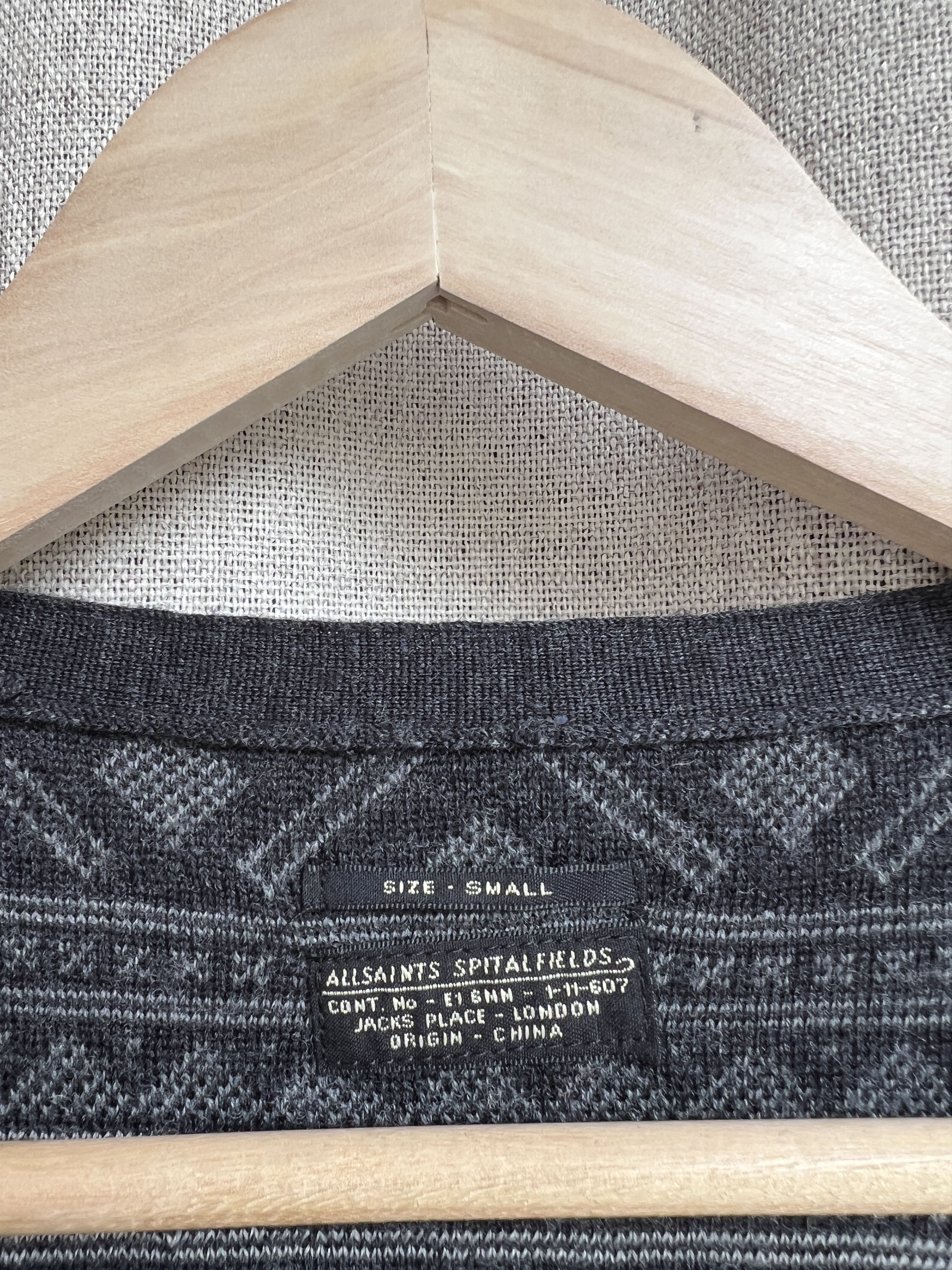 Allsaints Allsaints Yorvik Cable Knitted Wool Cardigan Sweater Size US S / EU 44-46 / 1 - 5 Thumbnail