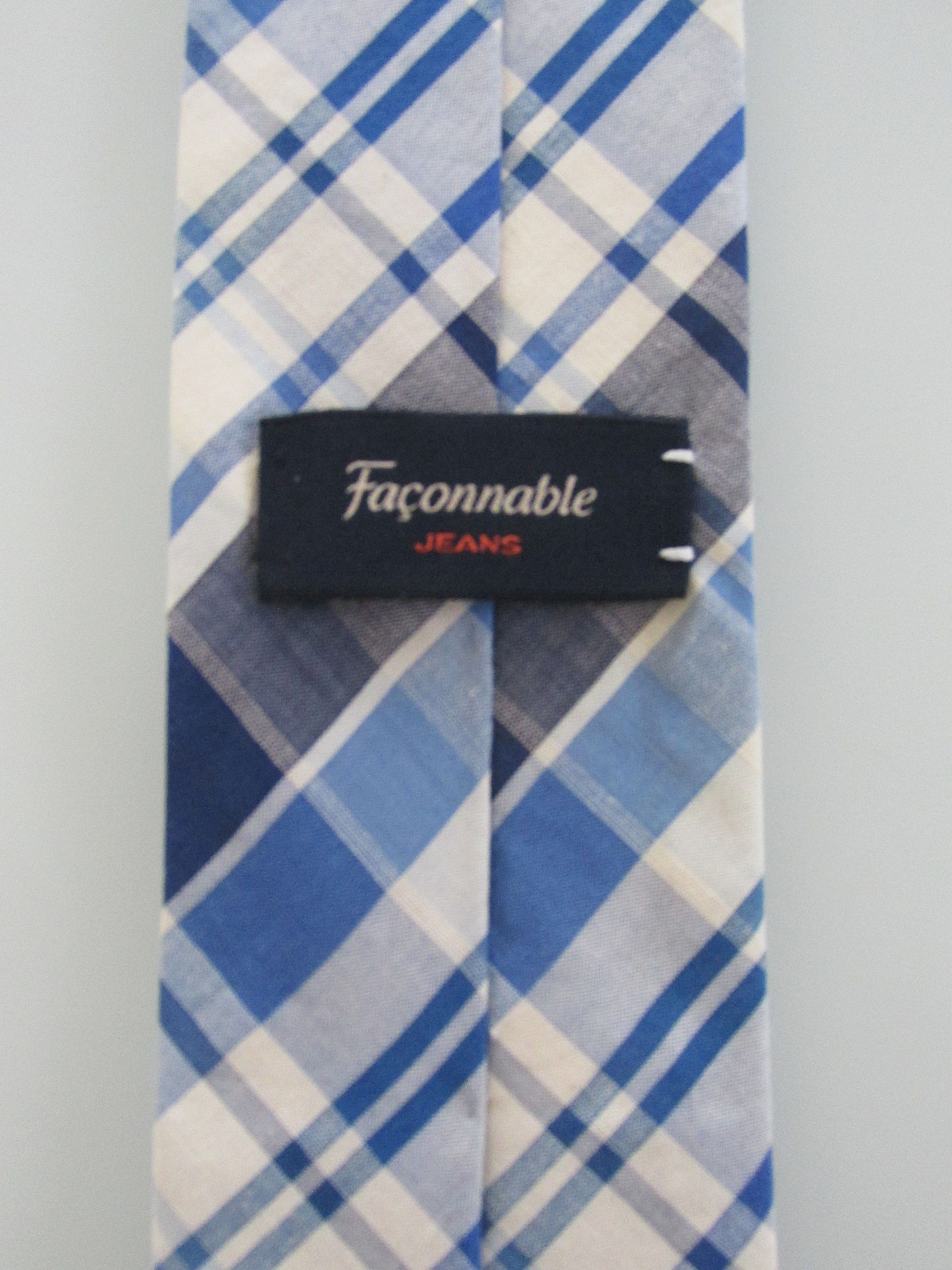 Faconnable Facconable Men's Plaid Cotton Ties Size ONE SIZE - 5 Thumbnail