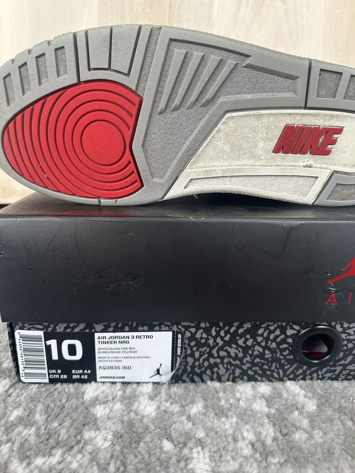 Jordan Brand Retro Jordan 3 NRG Tinker Size US 10 / EU 43 - 3 Thumbnail