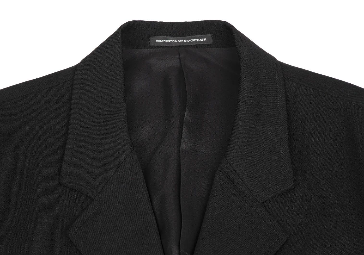 Jean Paul Gaultier Wool Gabardine Long Jacket in Black Size 3 Size US L / EU 52-54 / 3 - 3 Thumbnail