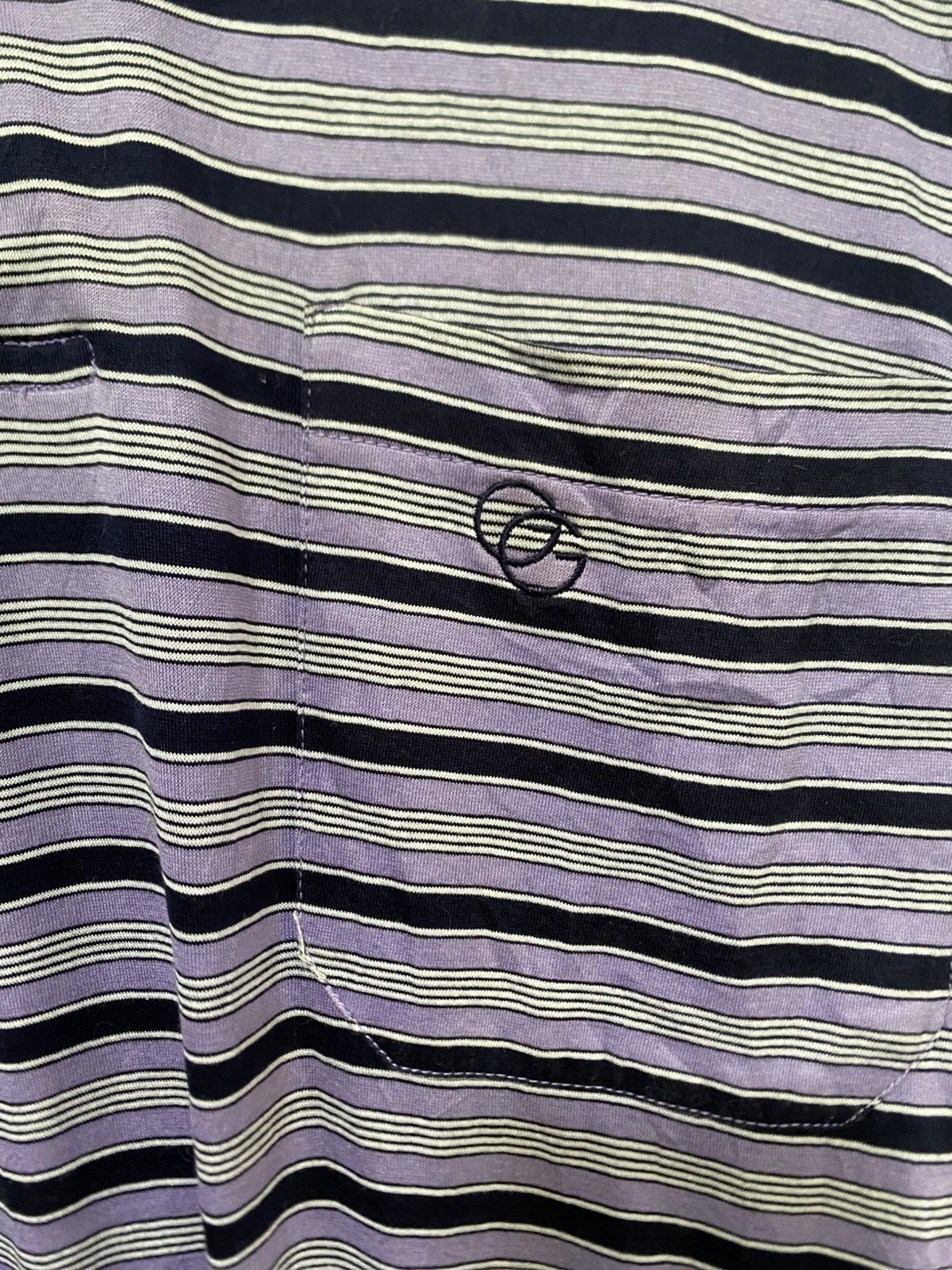Givenchy Givenchy Gentleman Blue/Striped Collar T Shirt Size US M / EU 48-50 / 2 - 3 Thumbnail