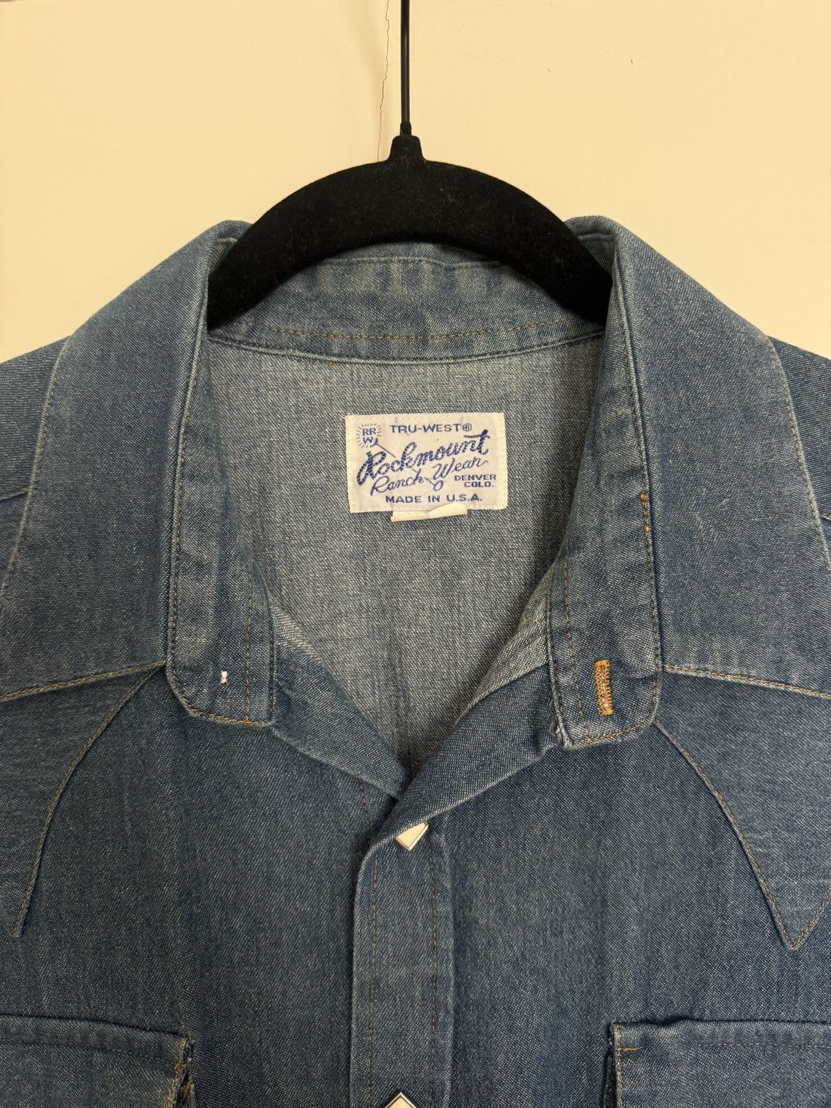 Vintage Vintage western denim button-up Size US L / EU 52-54 / 3 - 2 Thumbnail