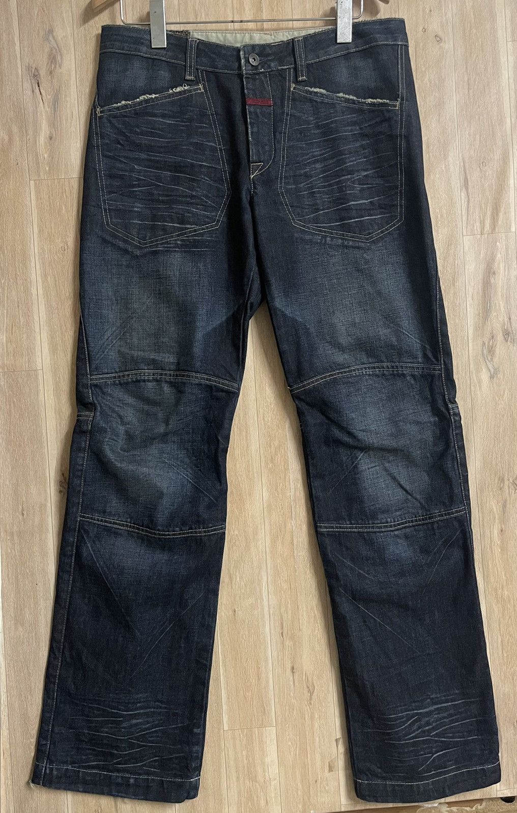 Marithe + Francois Girbaud Marithe + Francois Girbaud Biker Denim W33 L43.5 Rare Punk Size US 33 - 1 Thumbnail
