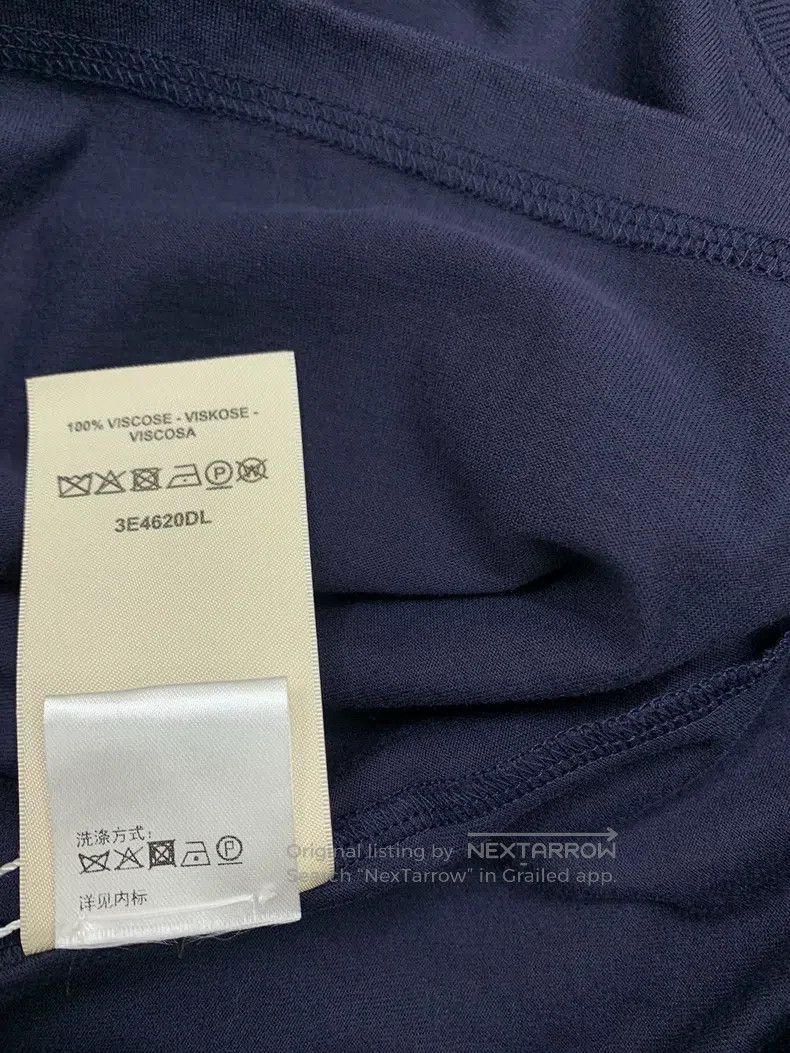 Hermes Hermes Navy blue pocket embroidered short sleeve Size XXS / US 00 / IT 34 - 7 Thumbnail