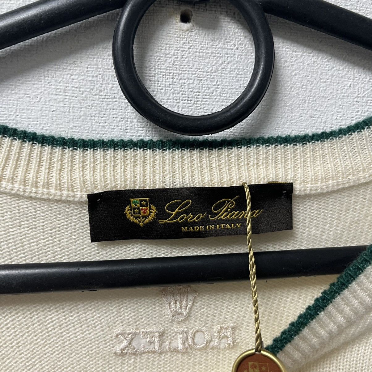 Loro Piana Loro Piana Black Sweatshirt Mini Logo Old Money Kashmir Size US L / EU 52-54 / 3 - 11 Thumbnail