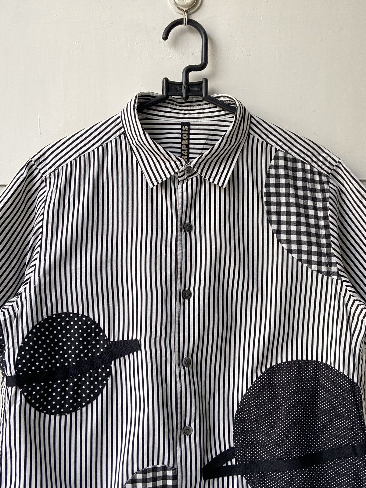 Frapbois × Issey Miyake × Japanese Brand FRAPBOIS Striped Shirt Size US S / EU 44-46 / 1 - 11 Thumbnail
